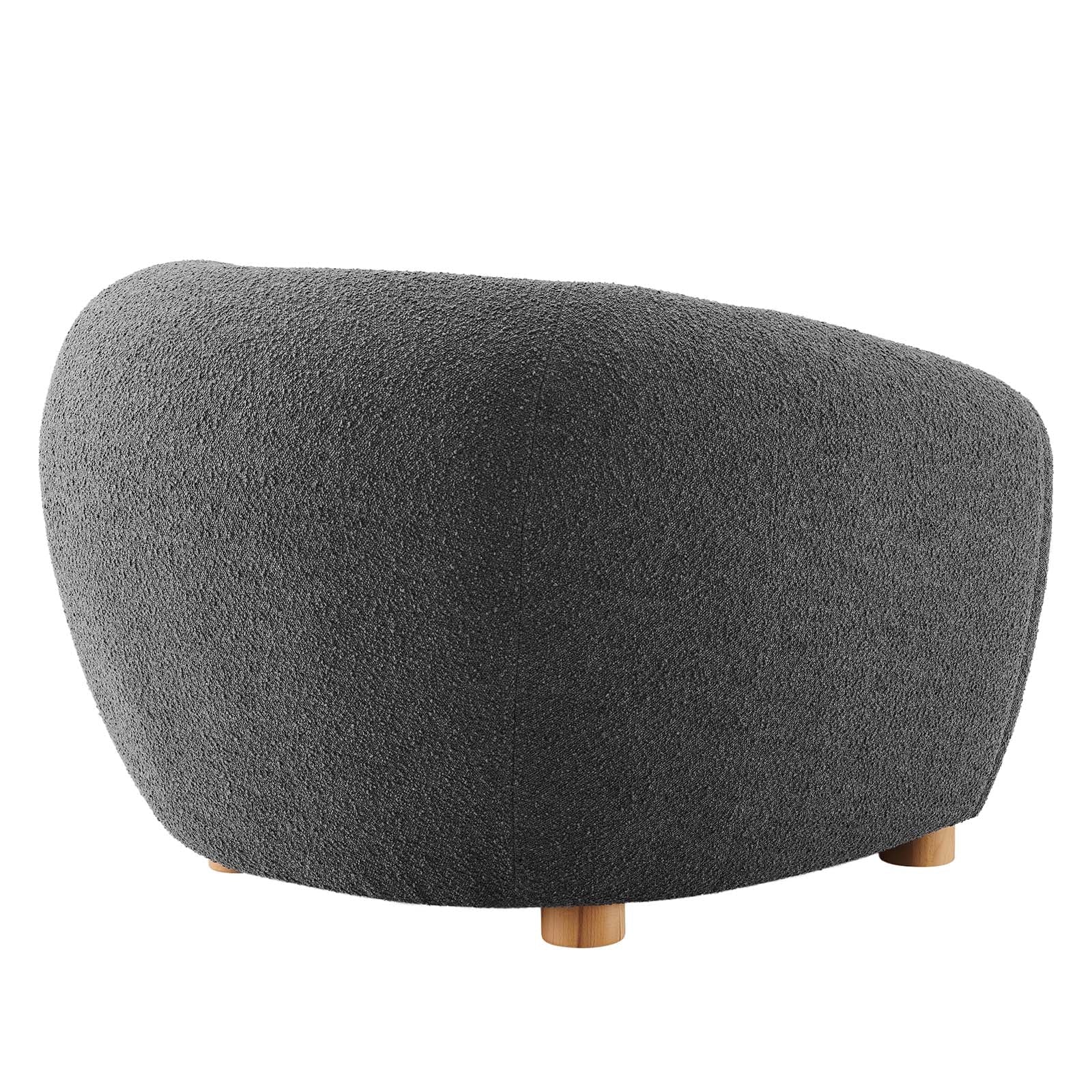 Abundant Boucle Upholstered Fabric Armchair - East Shore Modern Home Furnishings