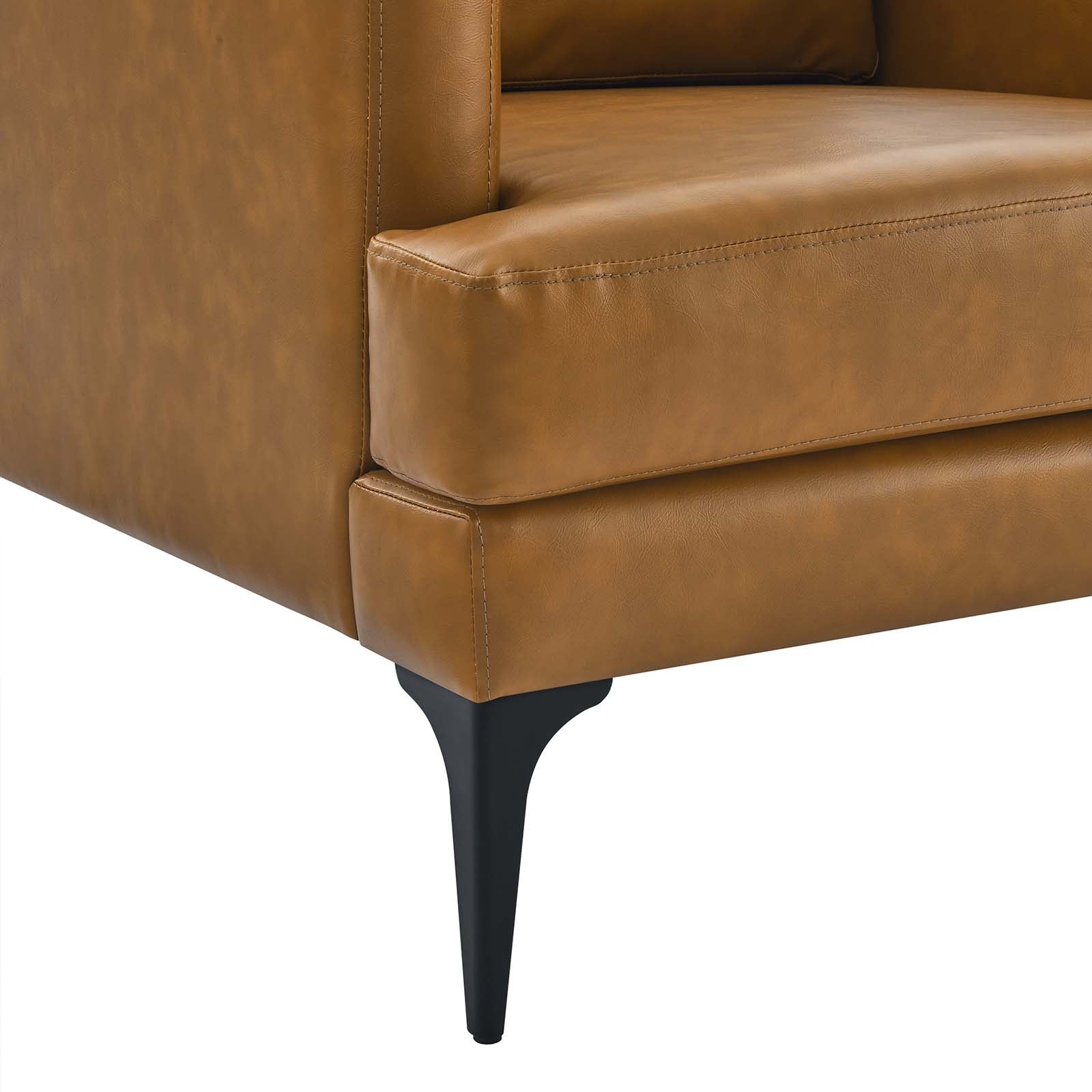 Evermore Vegan Leather Armchair - East Shore Modern Home Furnishings