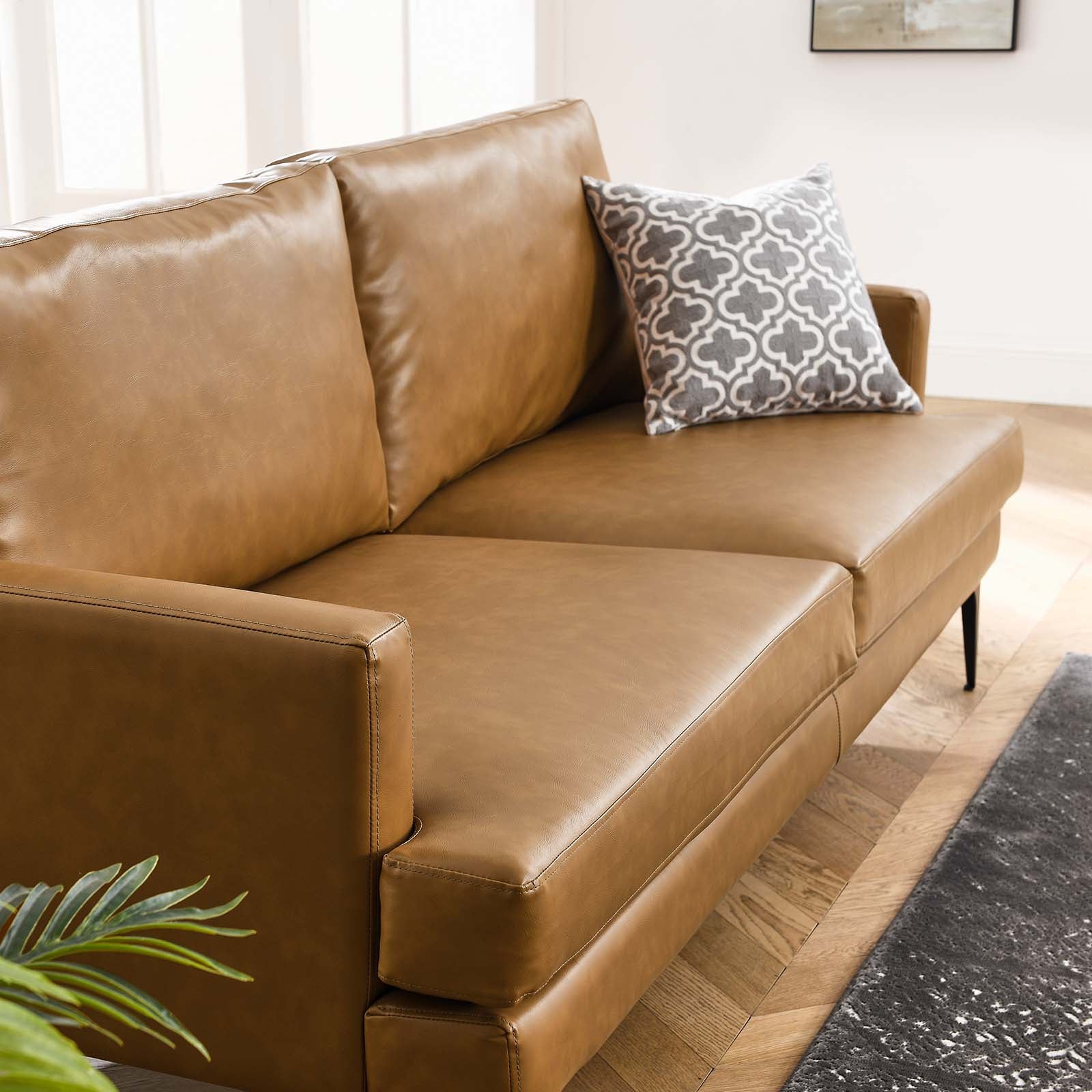 Evermore Vegan Leather Sofa - East Shore Modern Home Furnishings