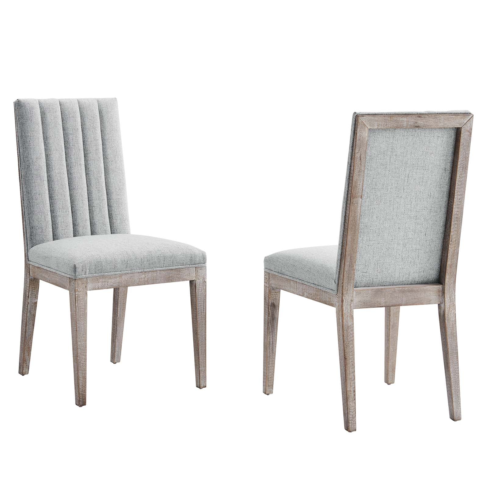Maisonette French Vintage Tufted Fabric Dining Side Chairs Set of 2 - East Shore Modern Home Furnishings