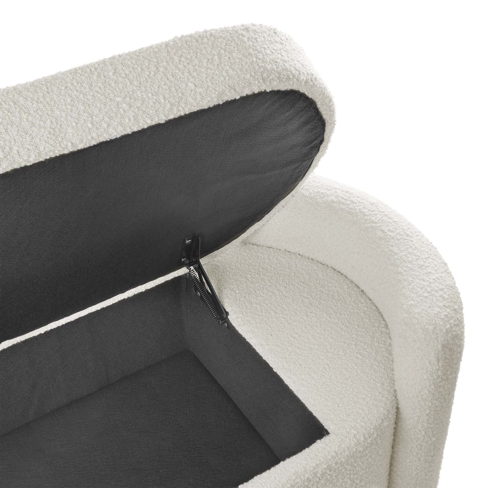 Nebula Boucle Upholstered Bench - East Shore Modern Home Furnishings