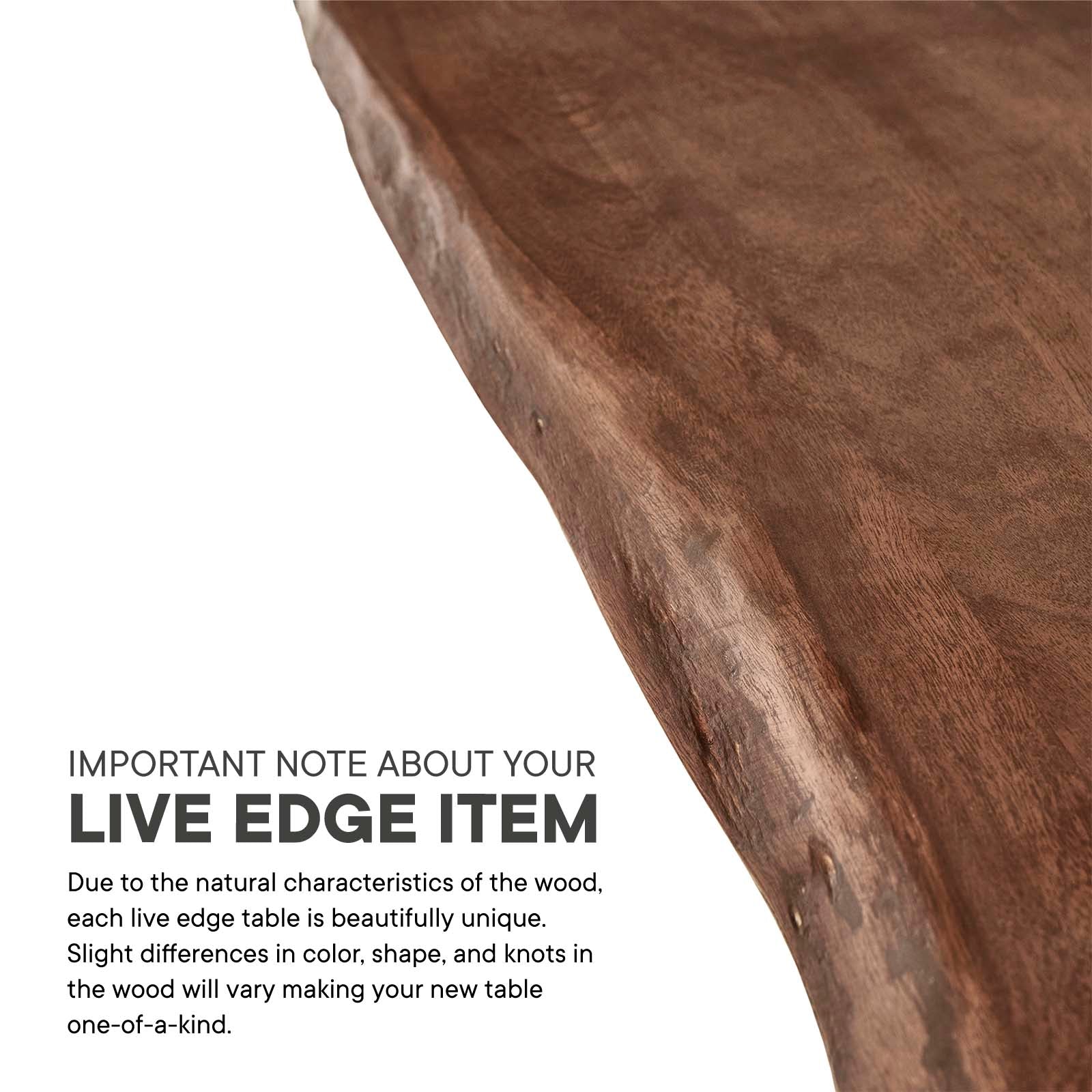 Ardor 60" Live Edge Acacia Wood Dining Table