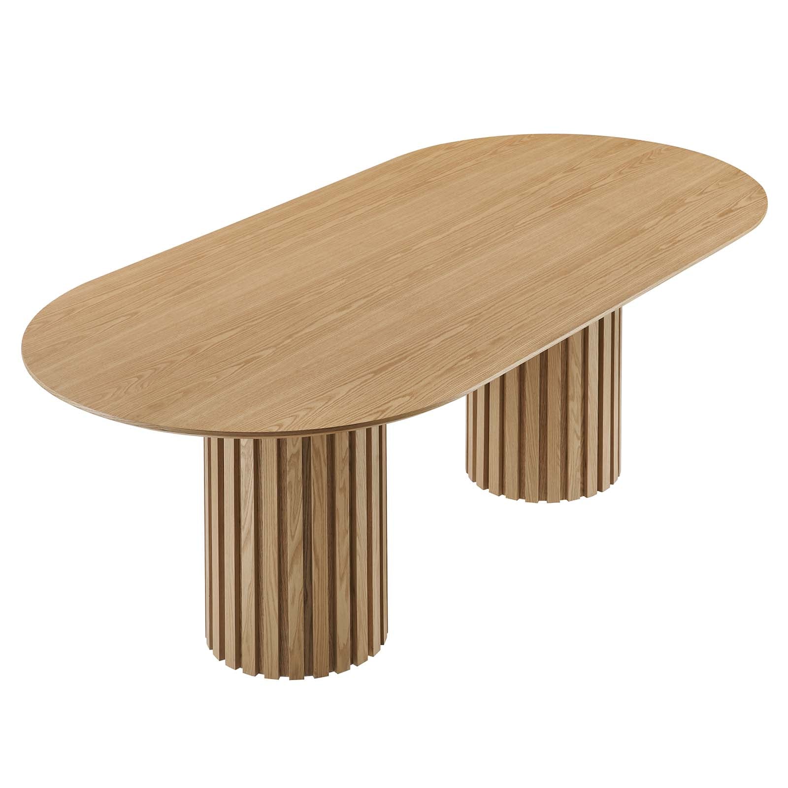 Senja 95" Oval Dining Table - East Shore Modern Home Furnishings