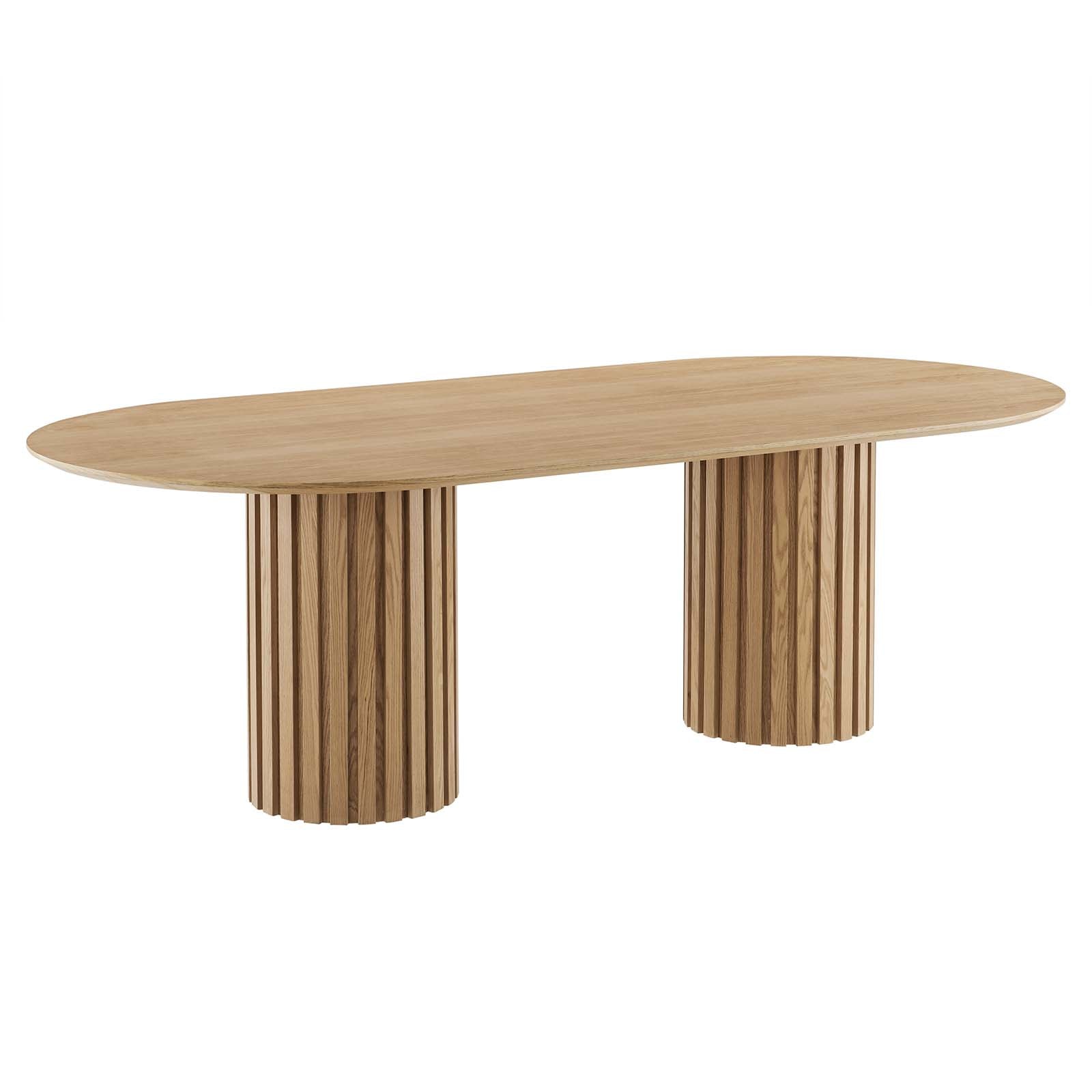 Senja 95" Oval Dining Table - East Shore Modern Home Furnishings