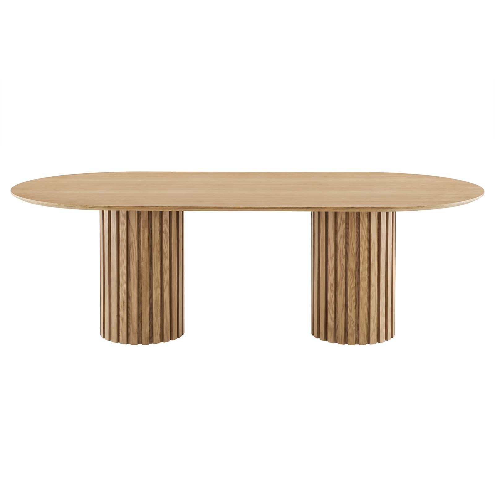 Senja 95" Oval Dining Table - East Shore Modern Home Furnishings