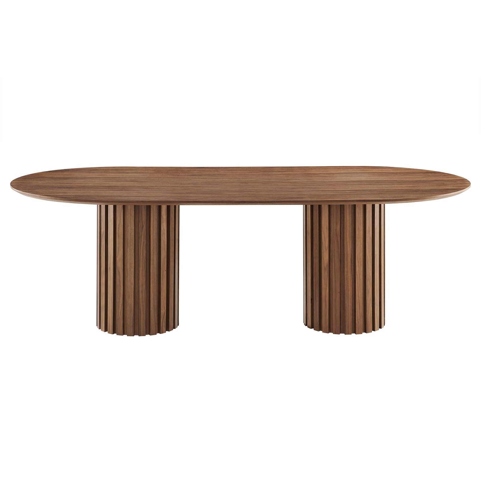 Senja 95" Oval Dining Table - East Shore Modern Home Furnishings