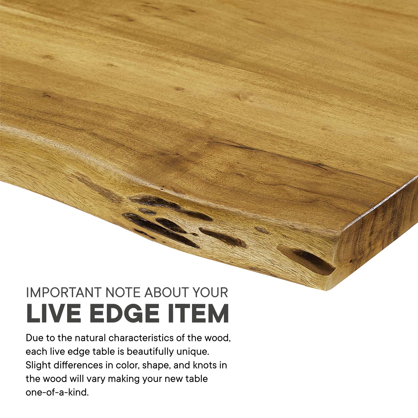 Ardor 96" Live Edge Acacia Wood Dining Table - East Shore Modern Home Furnishings