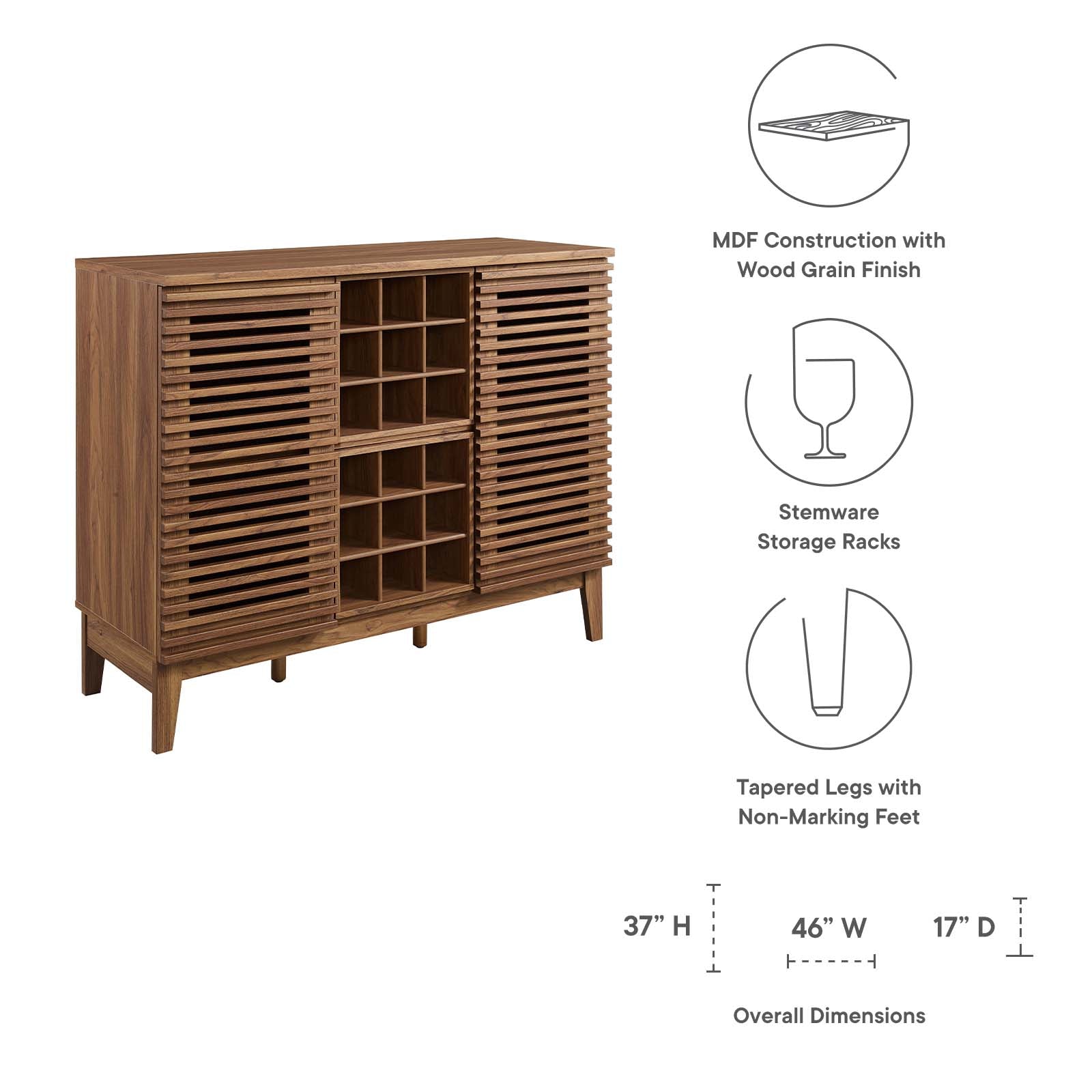 Render Bar Cabinet - East Shore Modern Home Furnishings