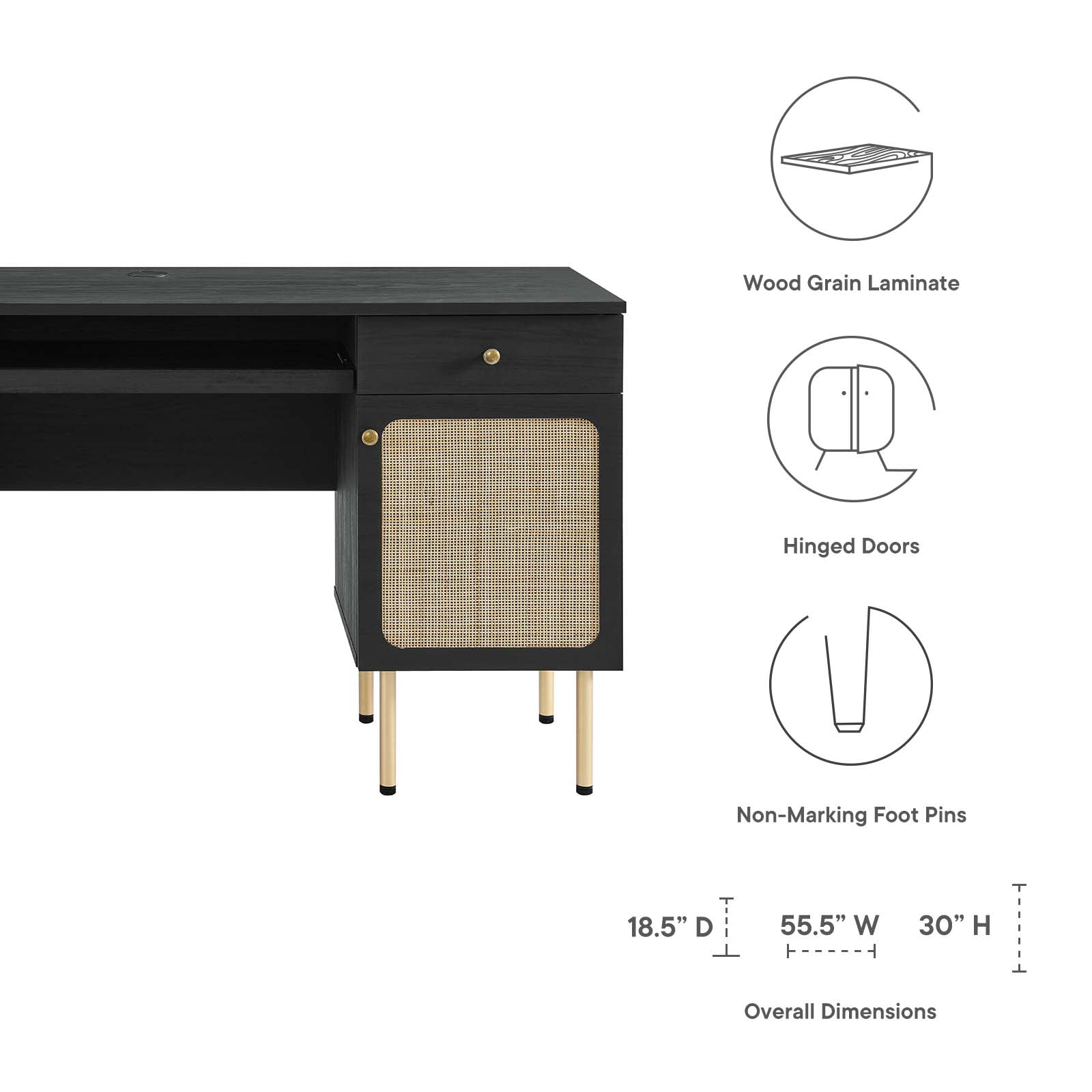 Chaucer Office Desk - East Shore Modern Home Furnishings