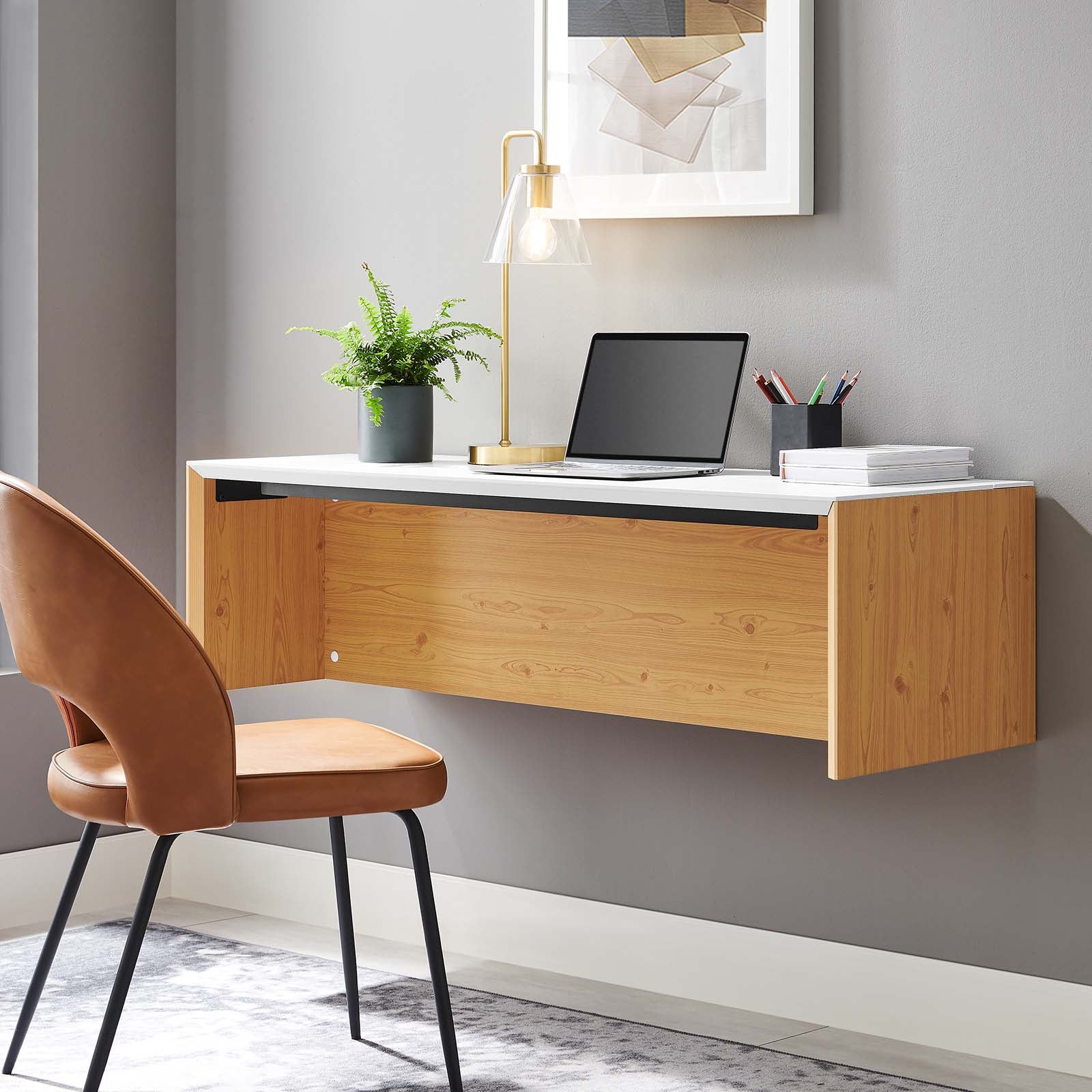 Kinetic 49" Wall-Mount Office Desk - East Shore Modern Home Furnishings