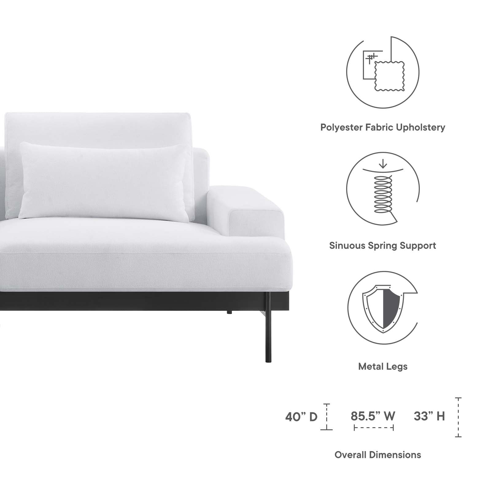 Proximity Upholstered Fabric Sofa - East Shore Modern Home Furnishings