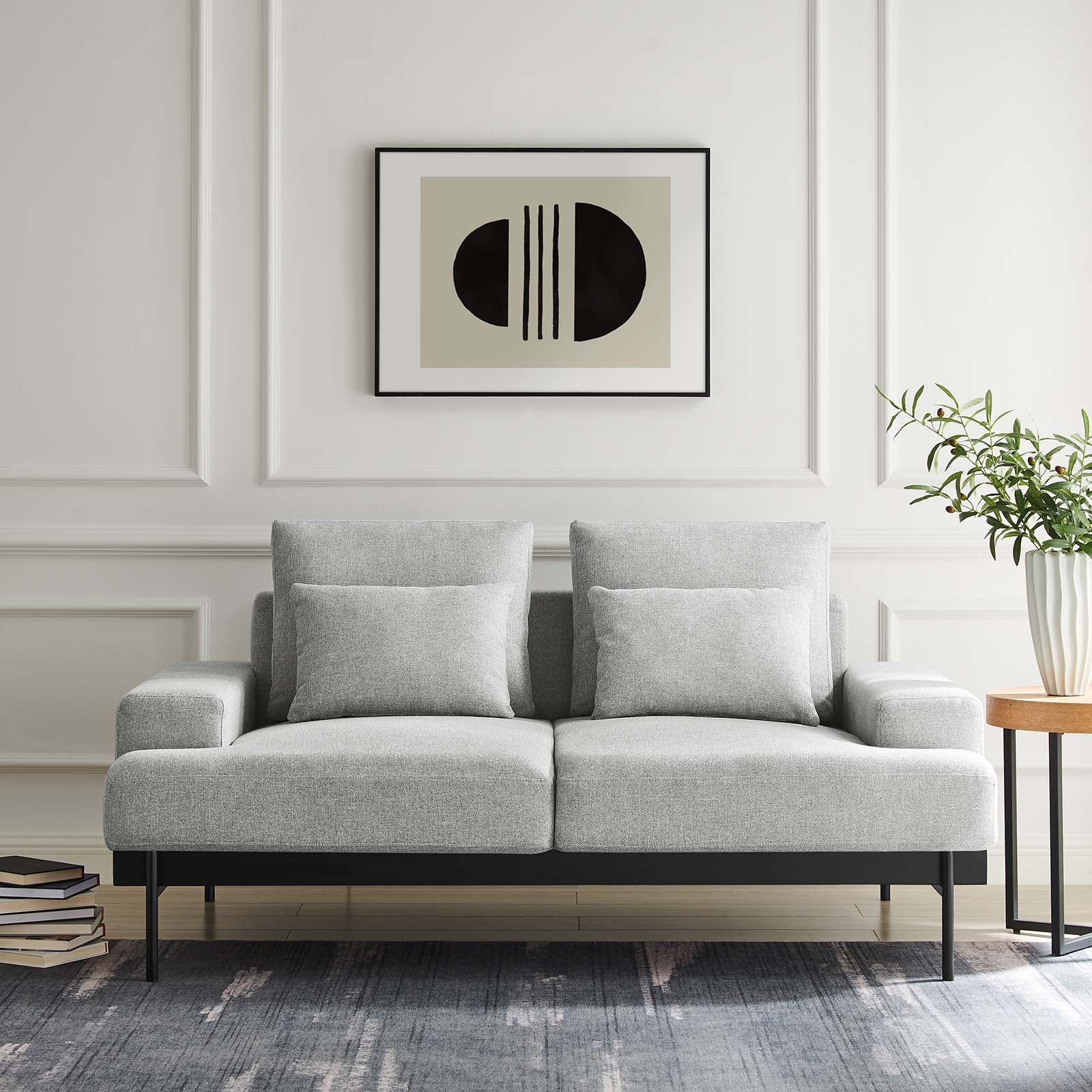 Proximity Upholstered Fabric Loveseat - East Shore Modern Home Furnishings