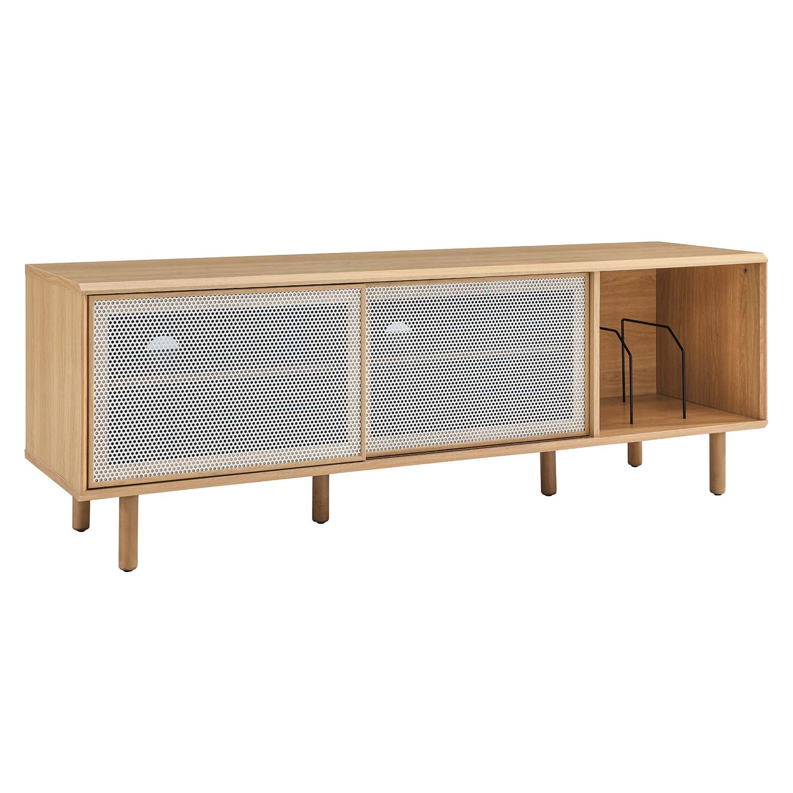 Kurtis 67" TV and Vinyl Record Stand - East Shore Modern Home Furnishings