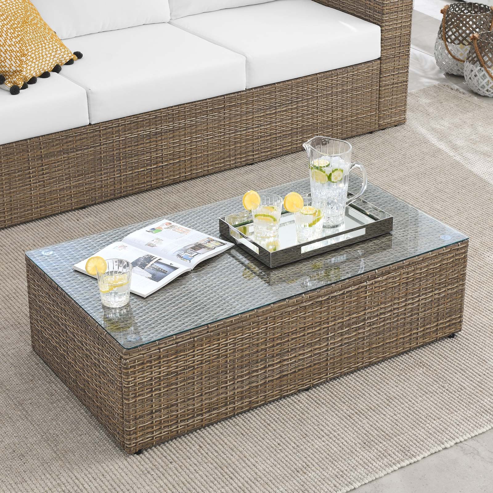 Convene Outdoor Patio Outdoor Patio Coffee Table - East Shore Modern Home Furnishings