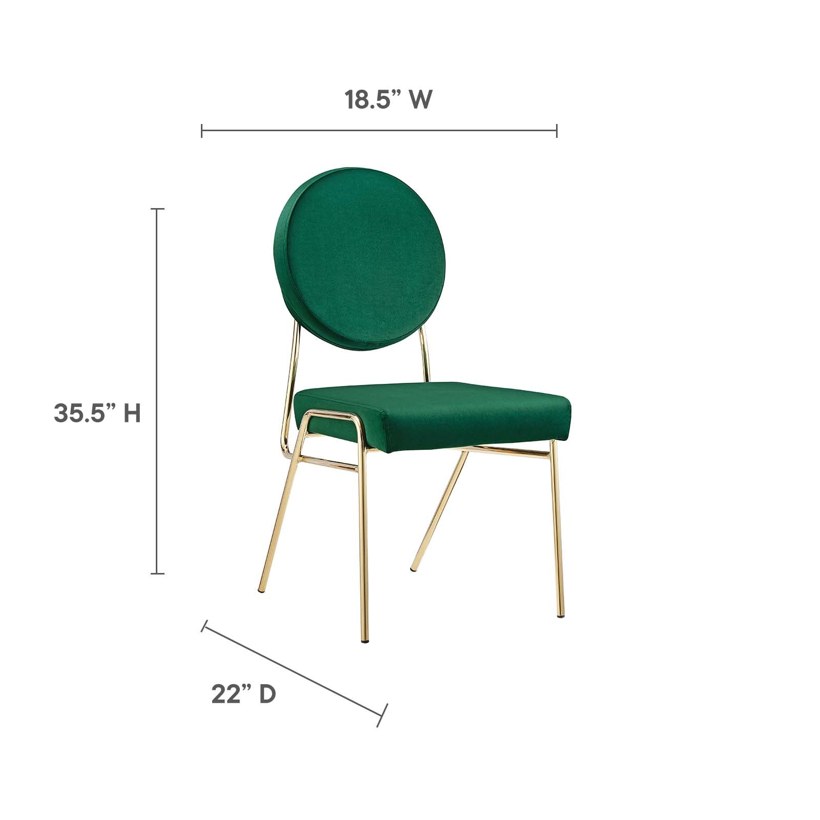 Craft Performance Velvet Dining Side Chair - East Shore Modern Home Furnishings