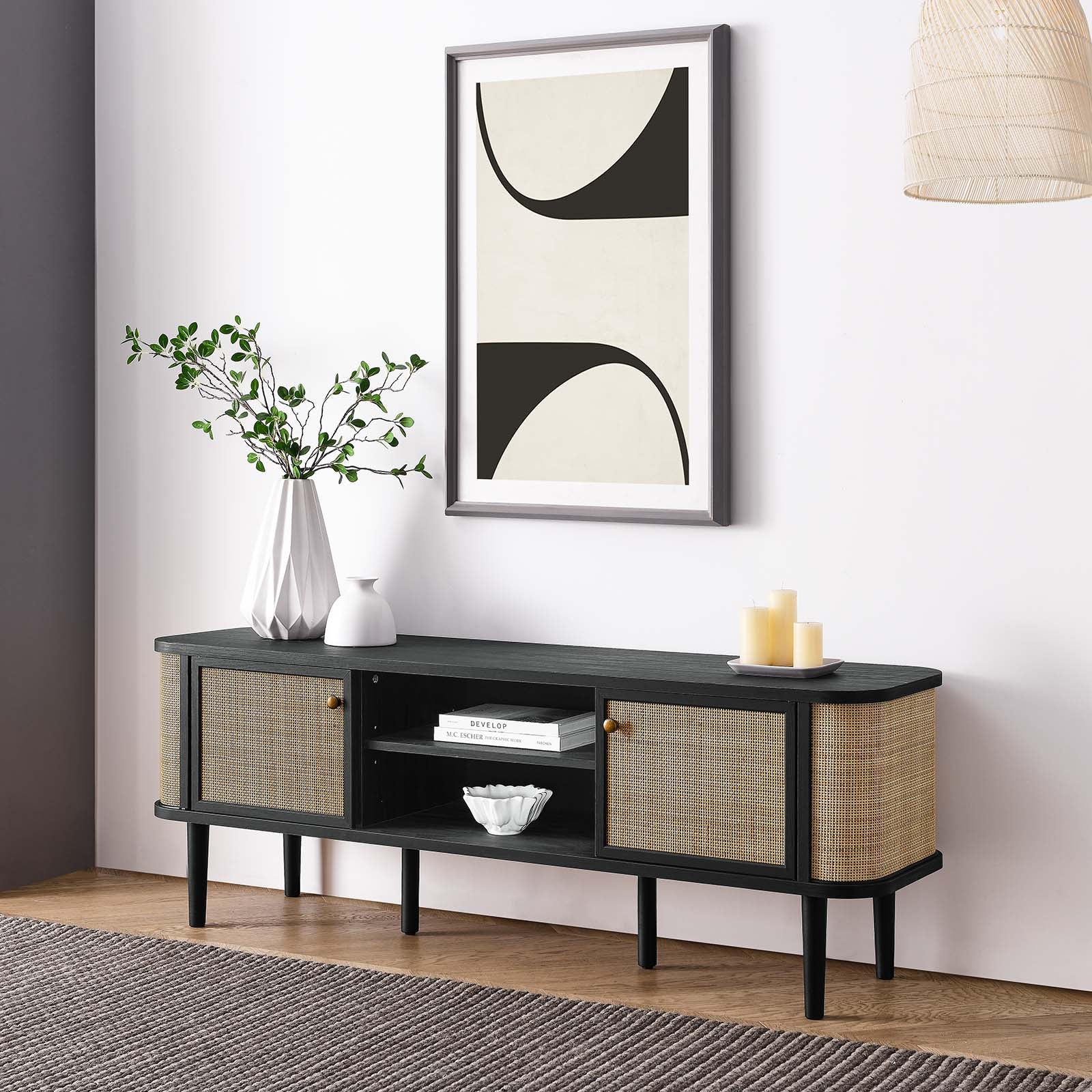 Miramar 60'' Wood TV Stand - East Shore Modern Home Furnishings