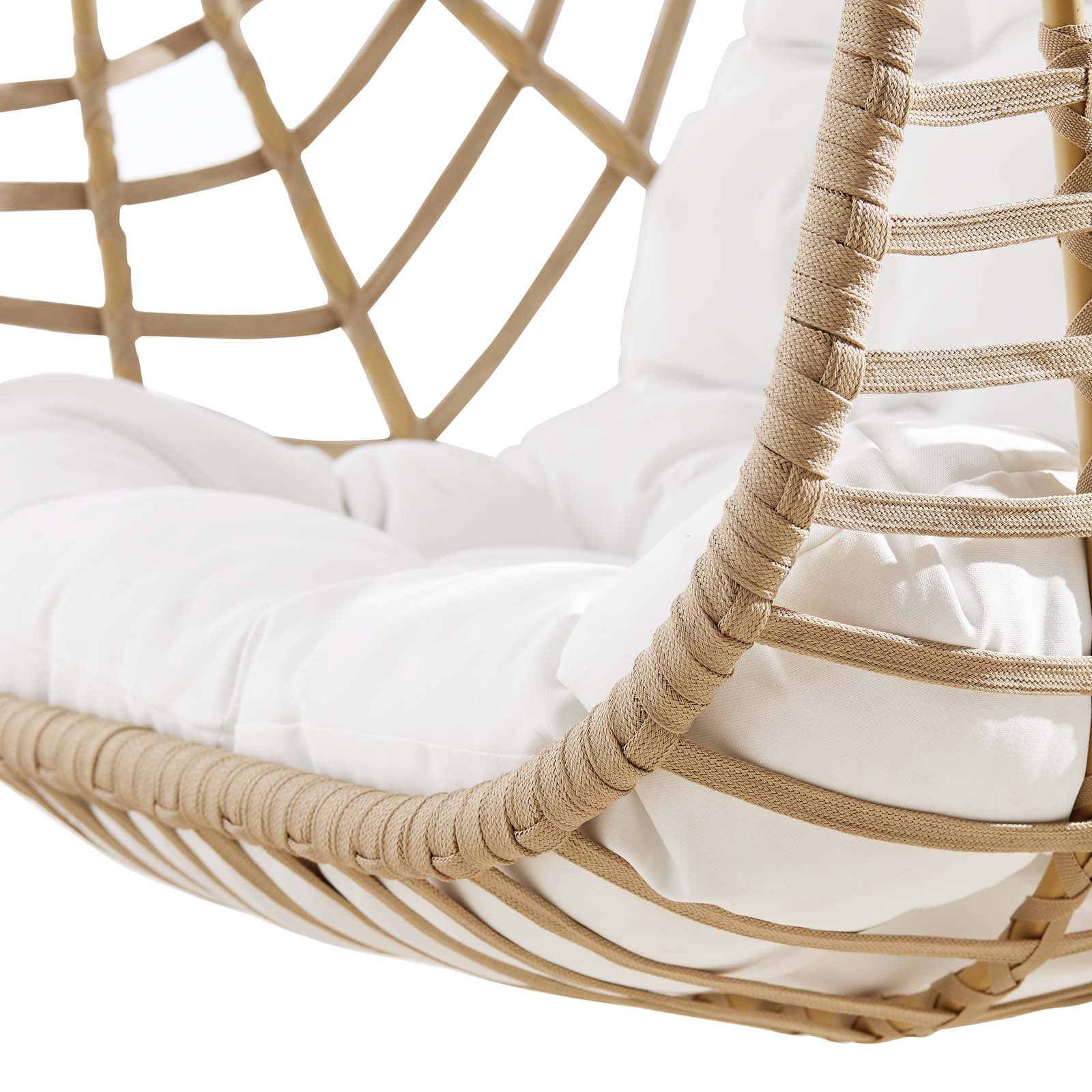 Amalie Wicker Rattan Outdoor Patio Rattan Swing Chair without Stand - East Shore Modern Home Furnishings