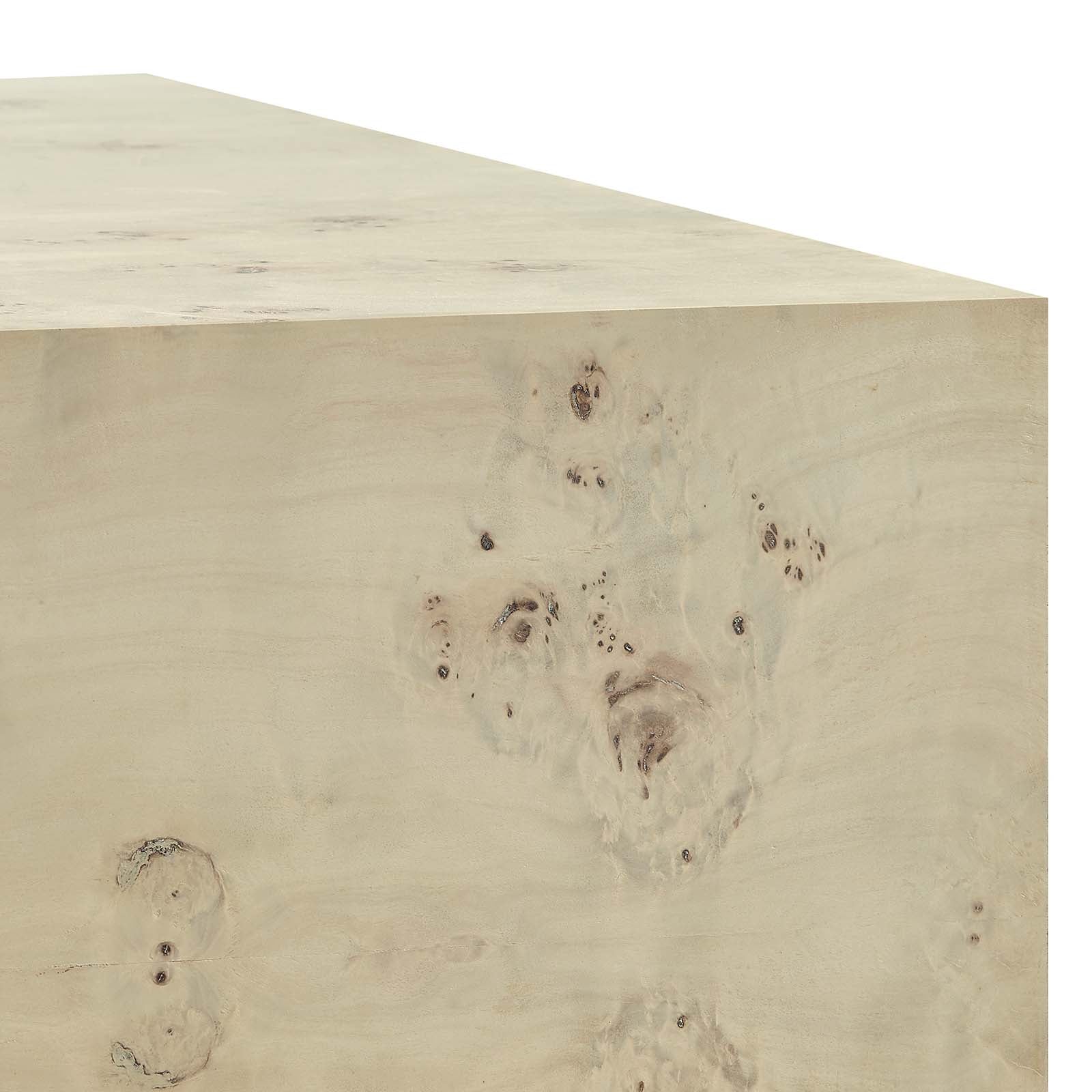 Cosmos 36" Square Burl Wood Coffee Table - East Shore Modern Home Furnishings