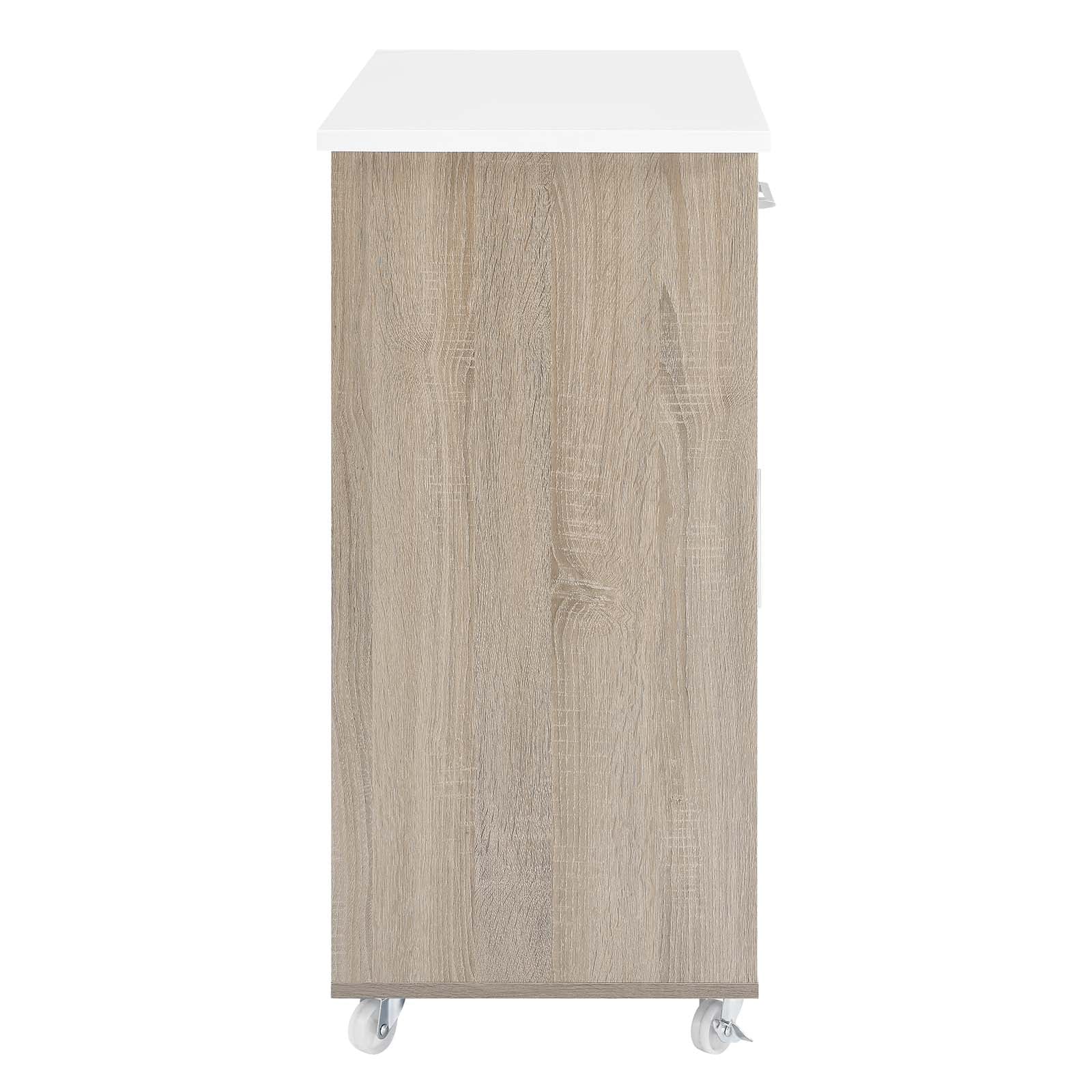 Culinary Kitchen Cart With Towel Bar - East Shore Modern Home Furnishings