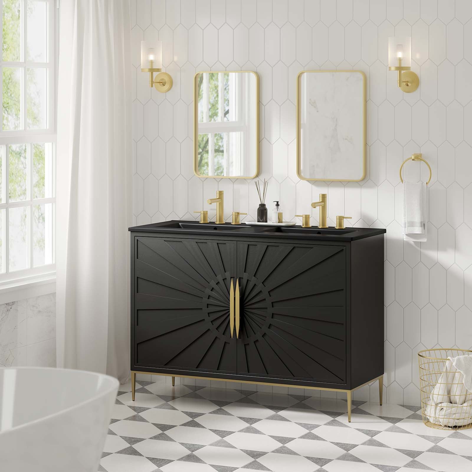 Awaken 48" Double Sink Bathroom Vanity - East Shore Modern Home Furnishings