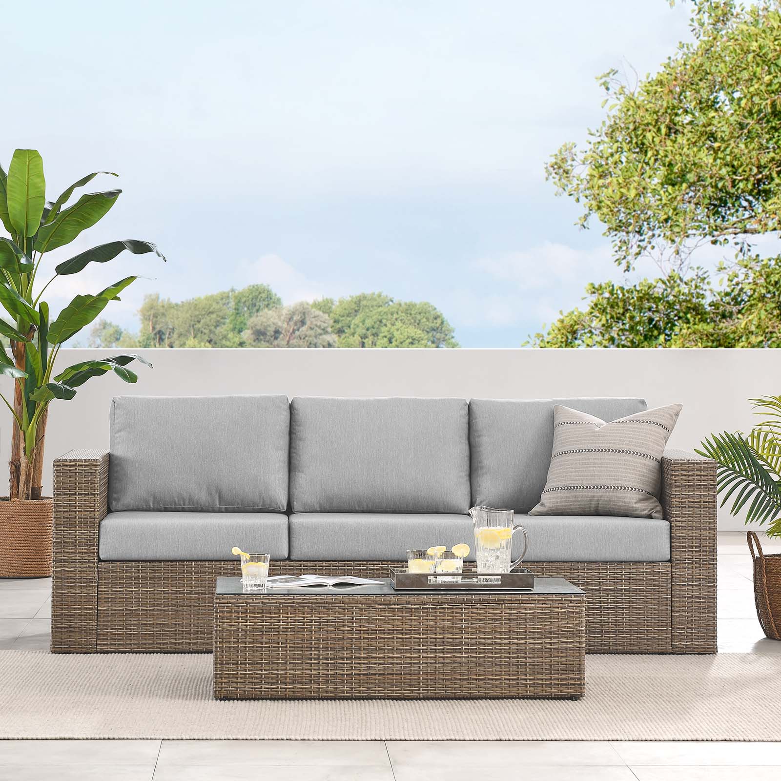 Convene Outdoor Patio Outdoor Patio 2-Piece Furniture Set - East Shore Modern Home Furnishings