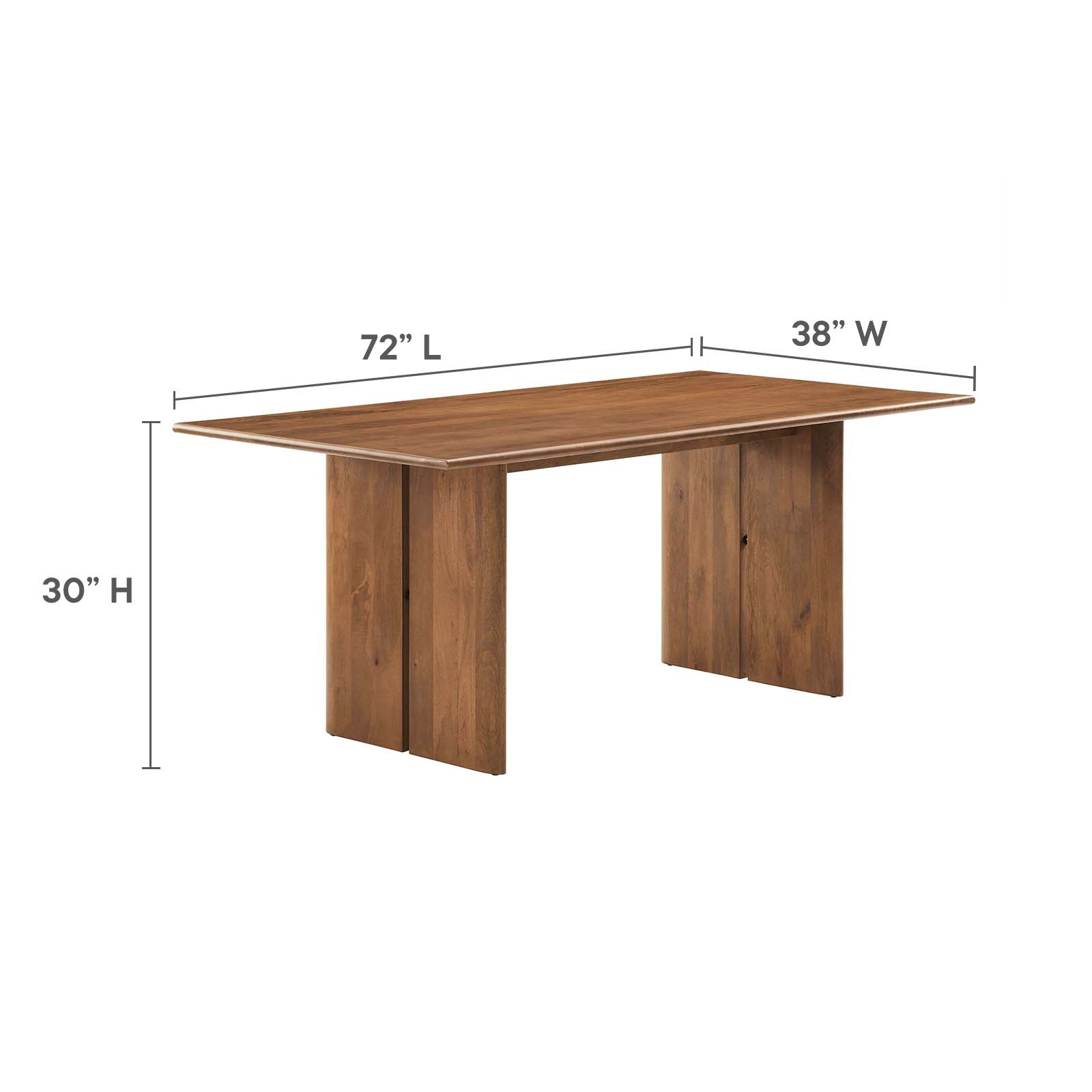 Amistad 72" Wood Dining Table - East Shore Modern Home Furnishings