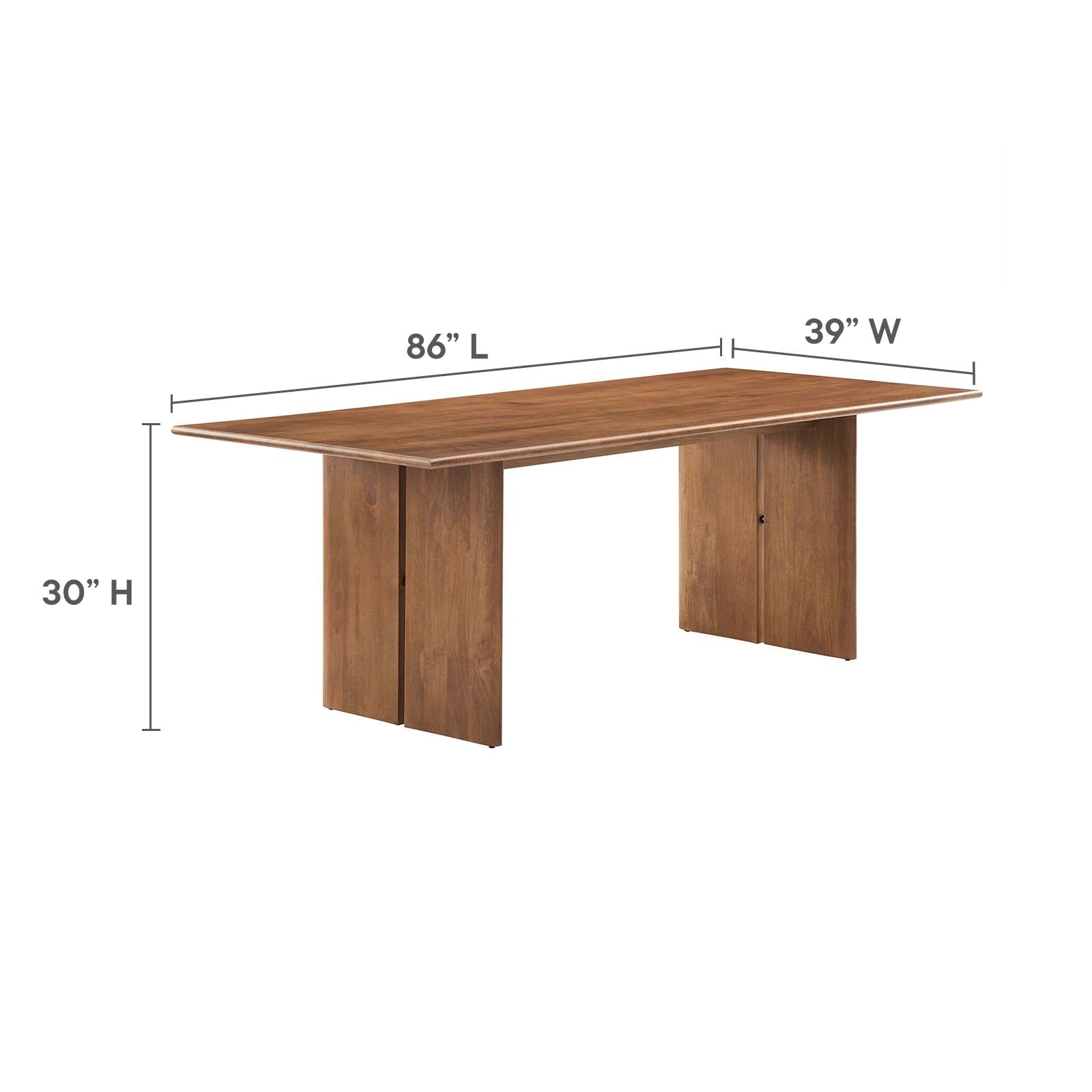 Amistad 86" Wood Dining Table - East Shore Modern Home Furnishings