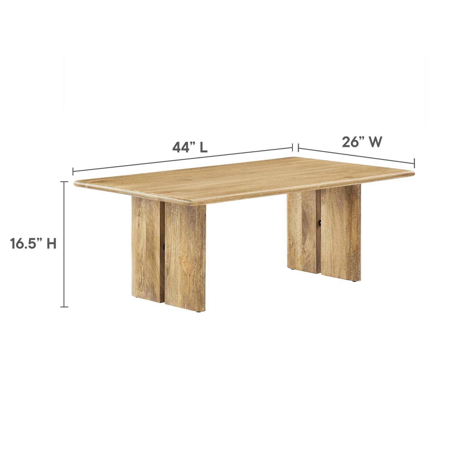 Amistad Wood Coffee Table - East Shore Modern Home Furnishings