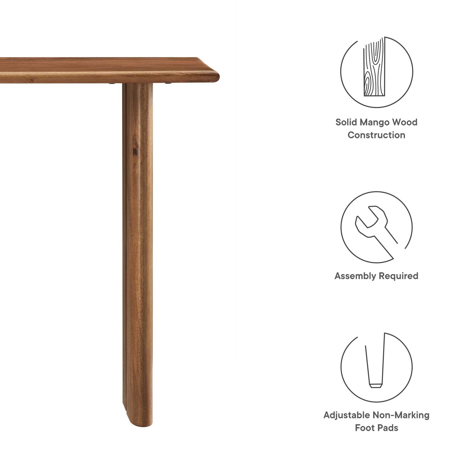 Amistad Wood Console Table - East Shore Modern Home Furnishings