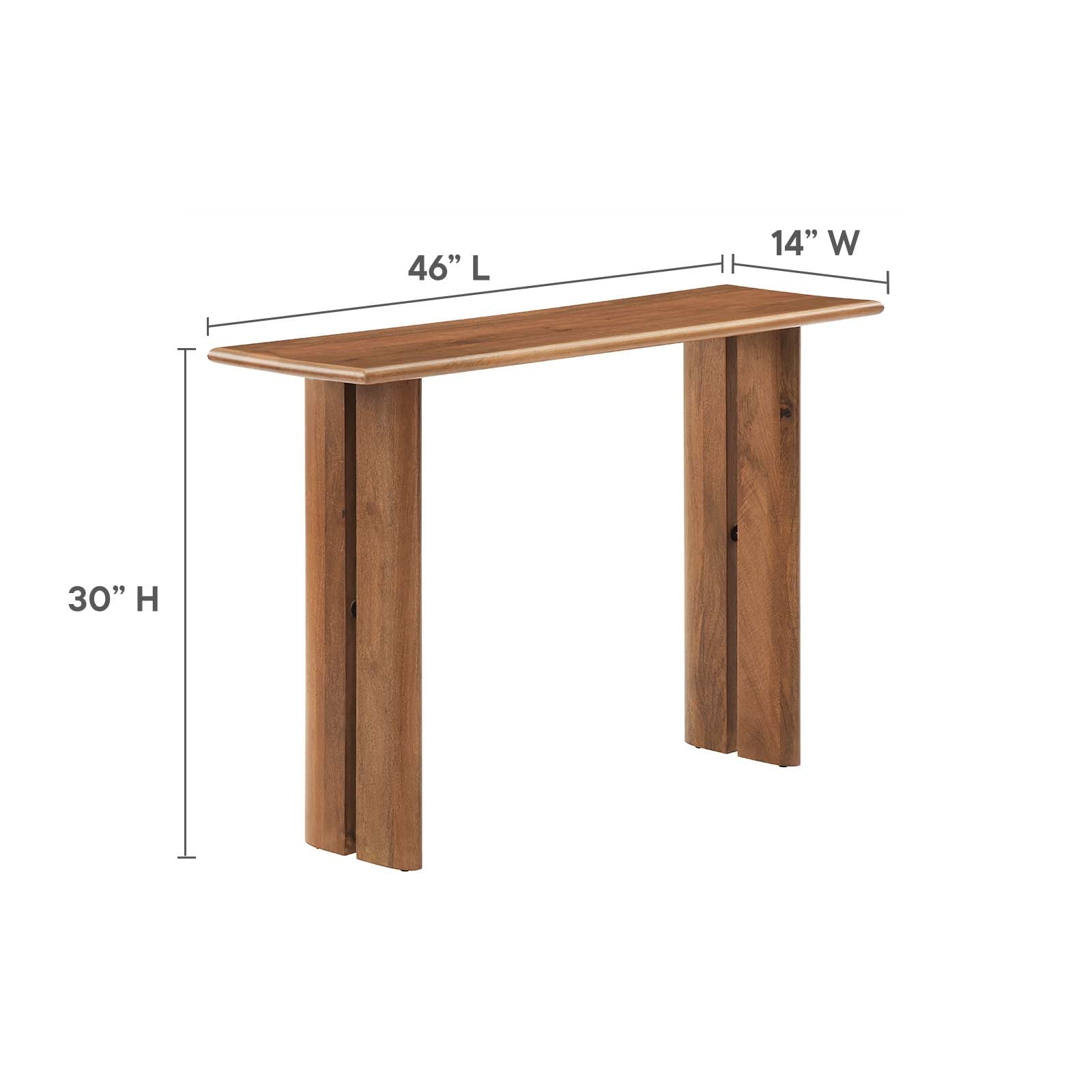 Amistad Wood Console Table - East Shore Modern Home Furnishings