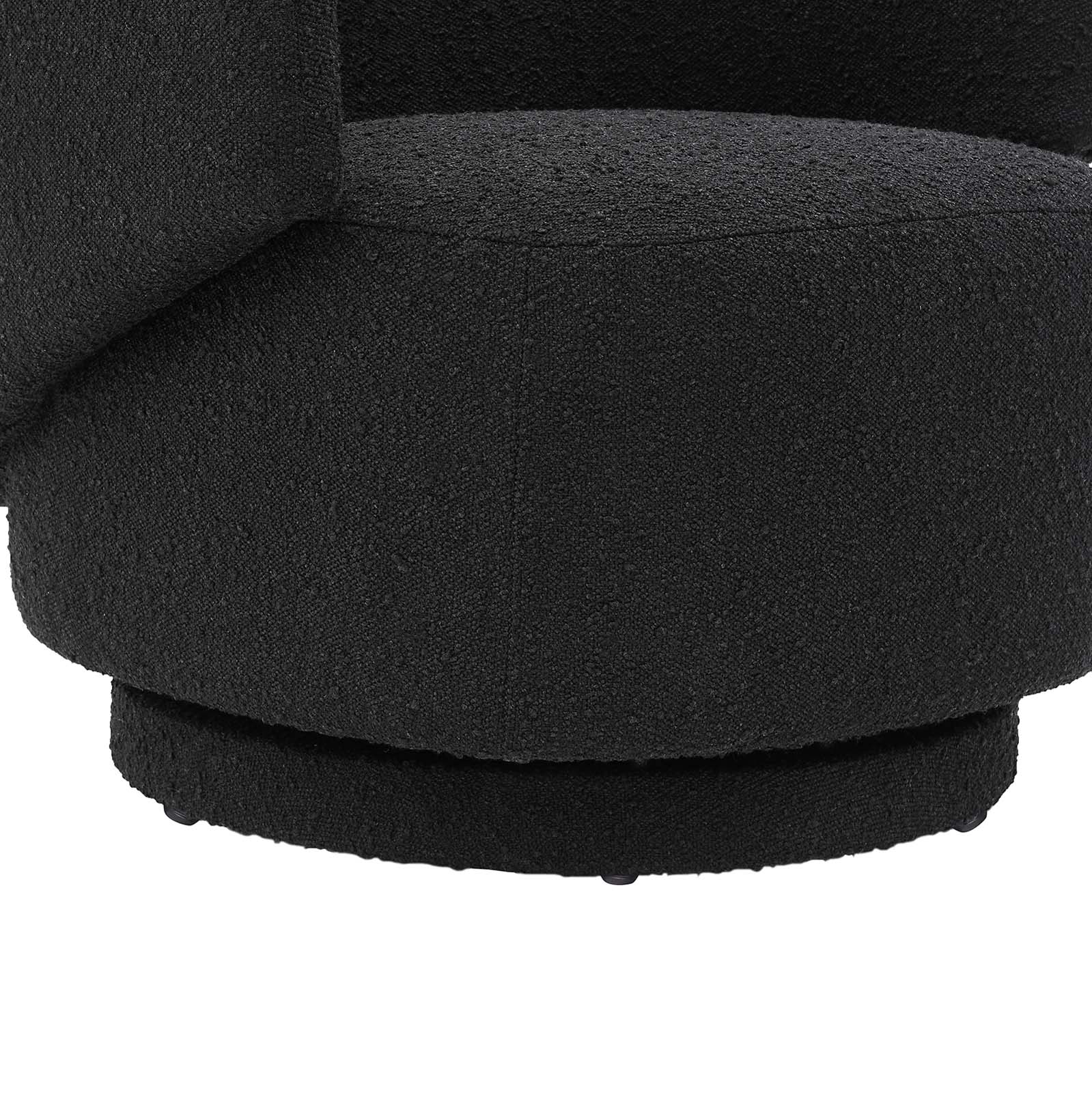 Celestia Boucle Fabric Swivel Chair - East Shore Modern Home Furnishings