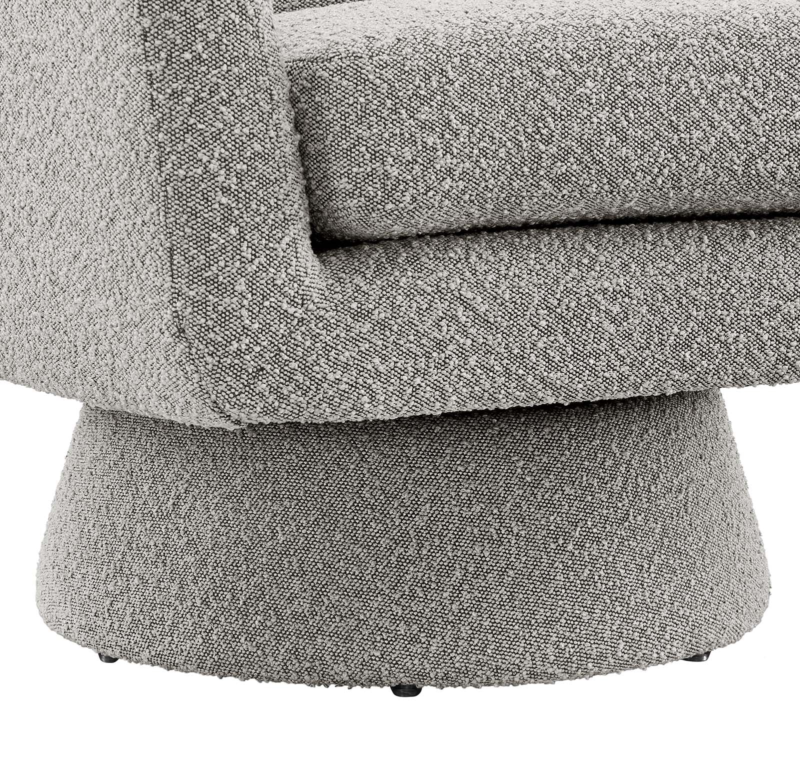 Astral Boucle Fabric Swivel Chair - East Shore Modern Home Furnishings