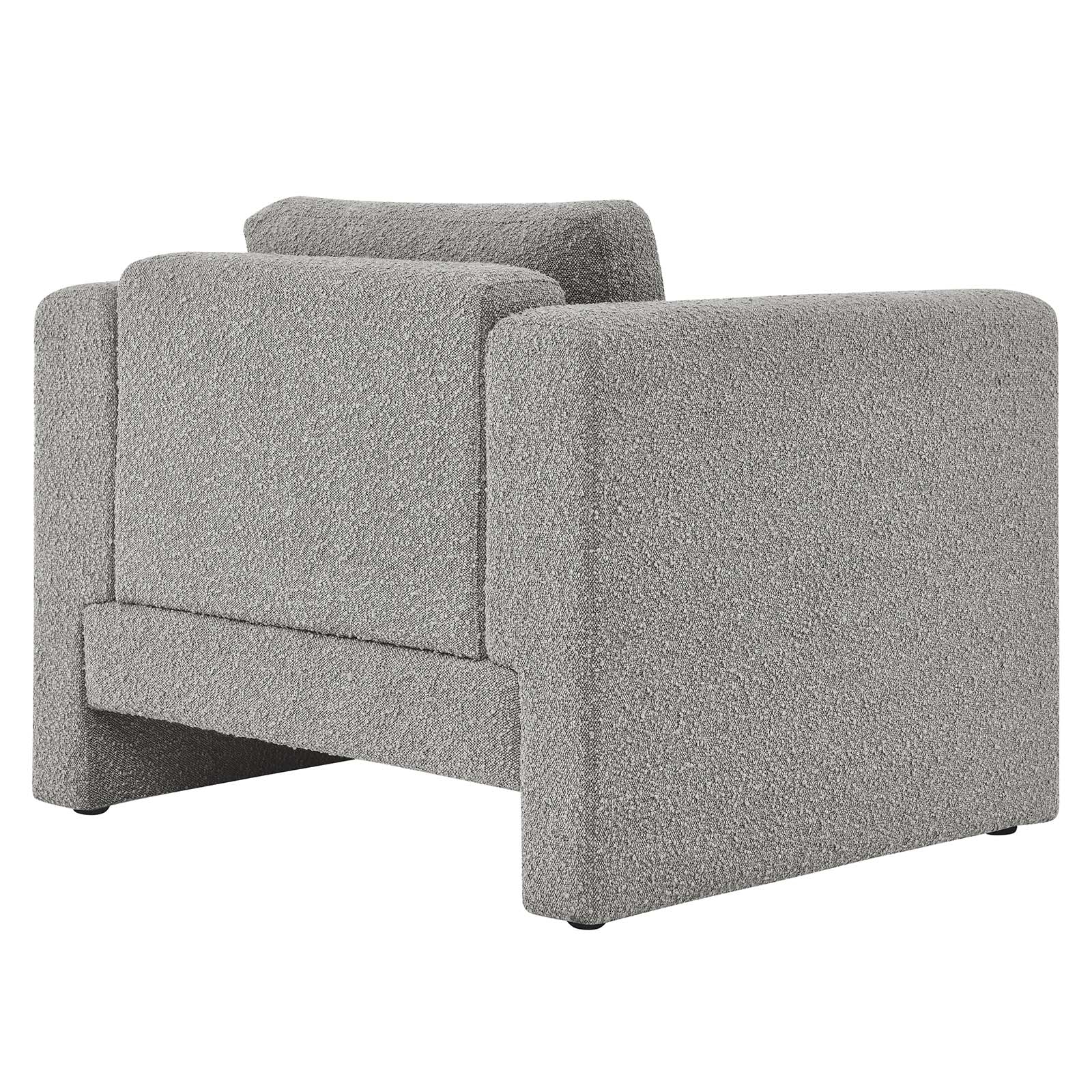 Visible Boucle Fabric Armchair - East Shore Modern Home Furnishings