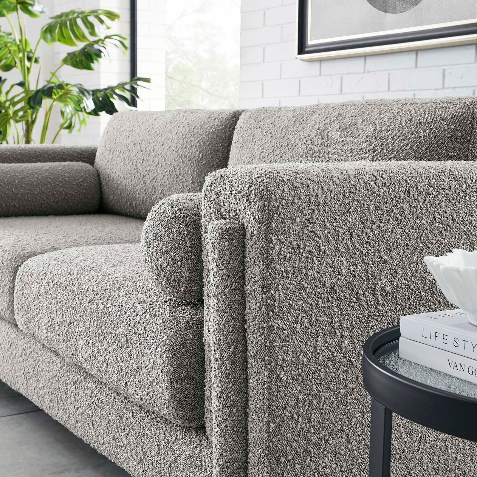 Visible Boucle Fabric Sofa - East Shore Modern Home Furnishings