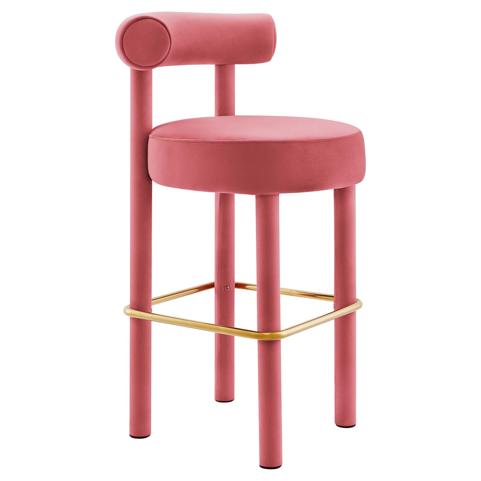 Toulouse Performance Velvet Bar Stool - East Shore Modern Home Furnishings