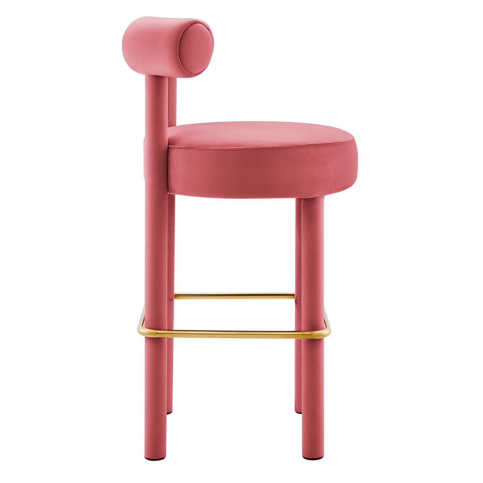 Toulouse Performance Velvet Bar Stool - East Shore Modern Home Furnishings
