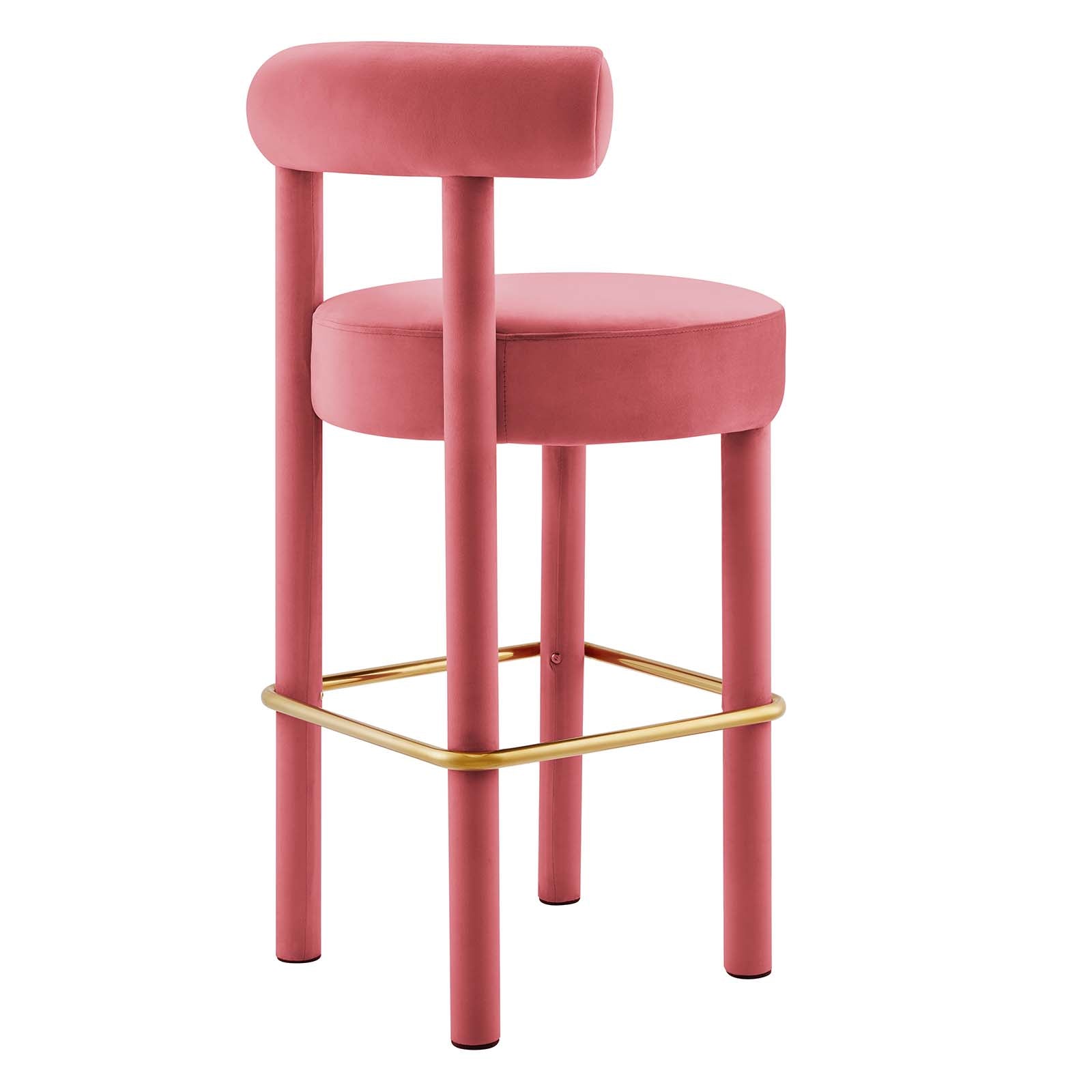 Toulouse Performance Velvet Bar Stool - East Shore Modern Home Furnishings