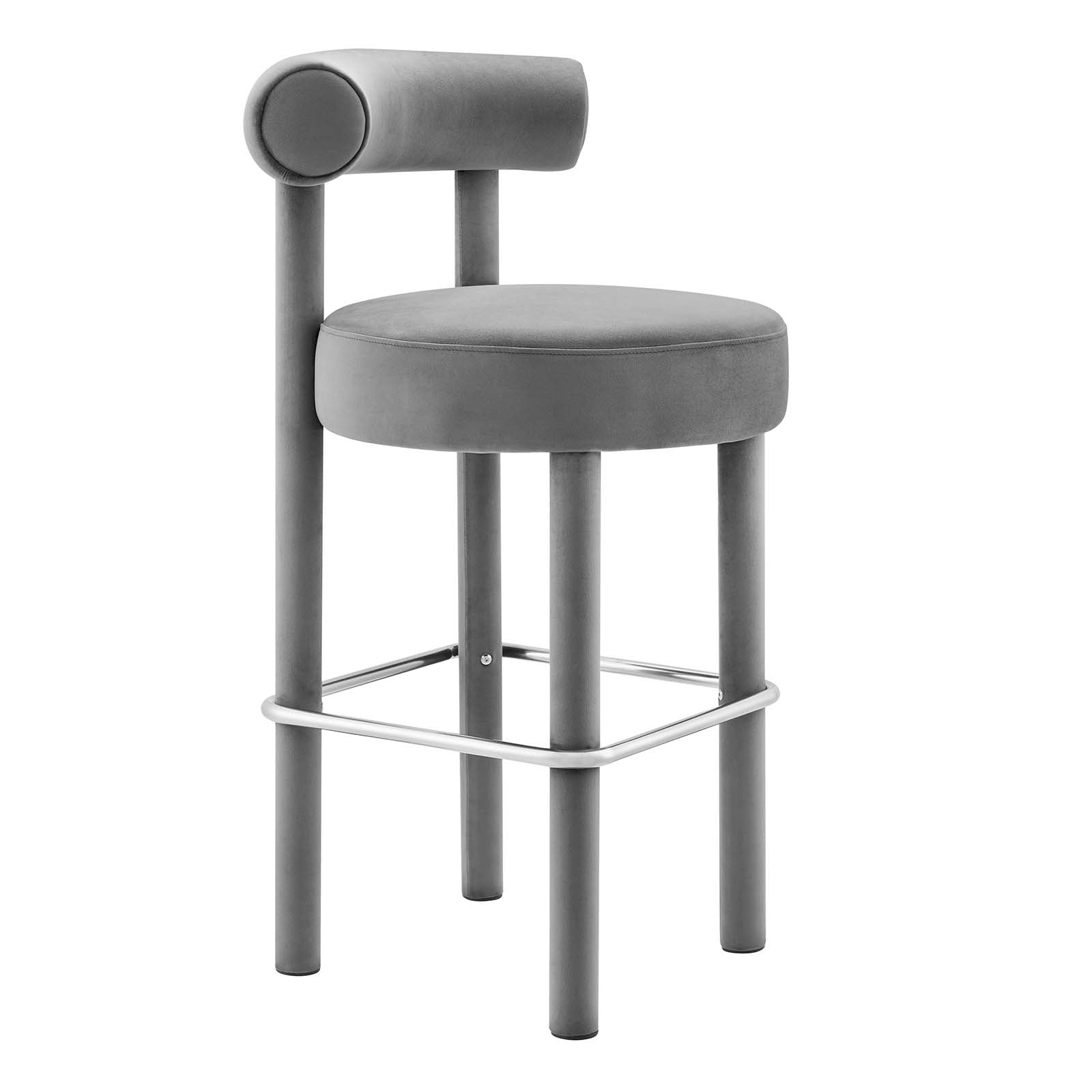 Toulouse Performance Velvet Bar Stool - East Shore Modern Home Furnishings