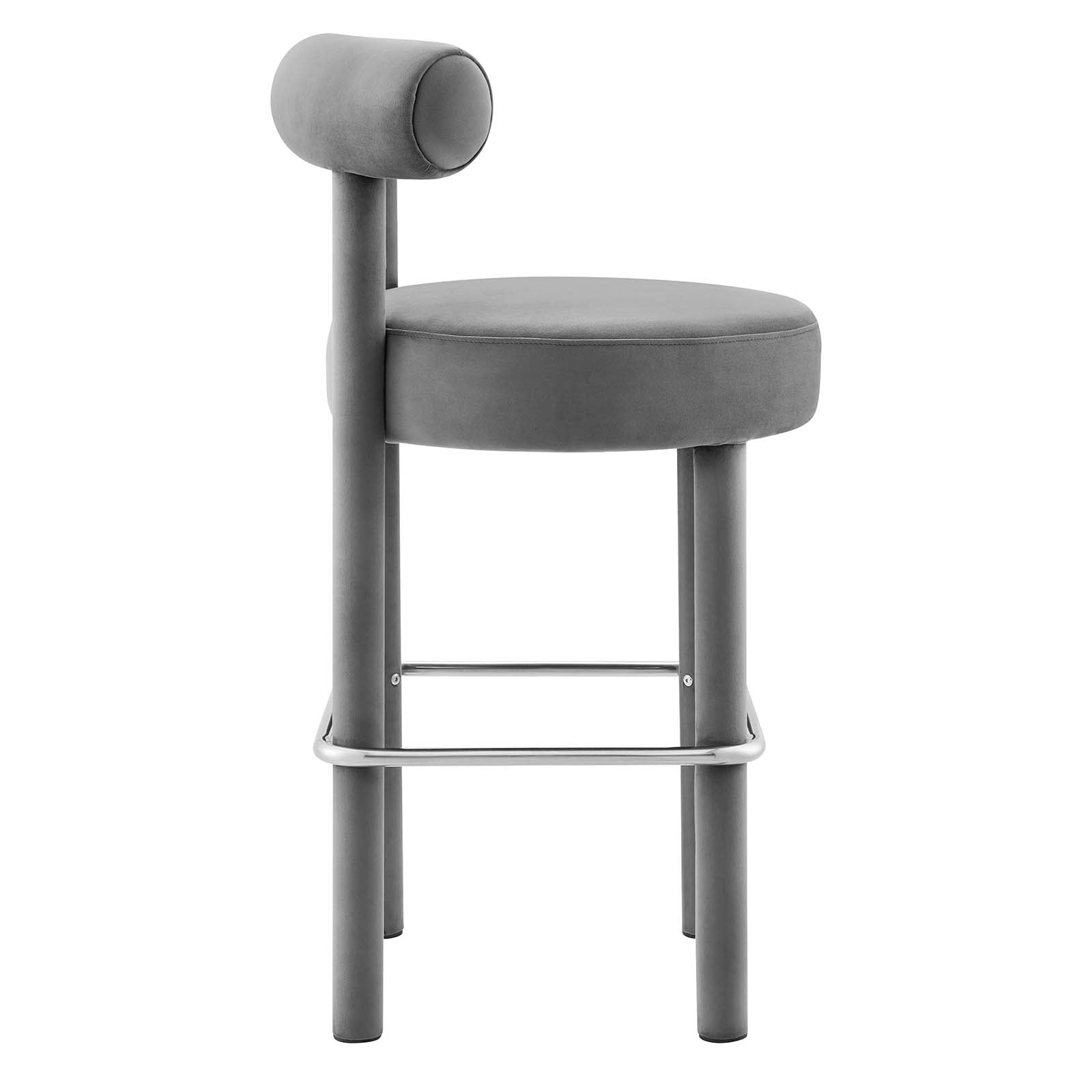 Toulouse Performance Velvet Bar Stool - East Shore Modern Home Furnishings
