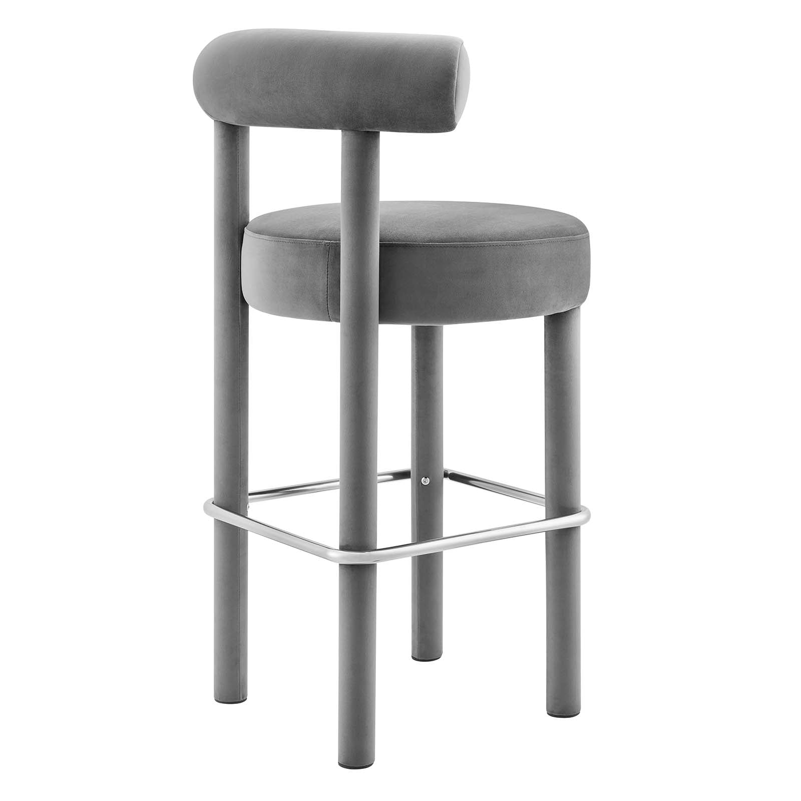 Toulouse Performance Velvet Bar Stool - East Shore Modern Home Furnishings