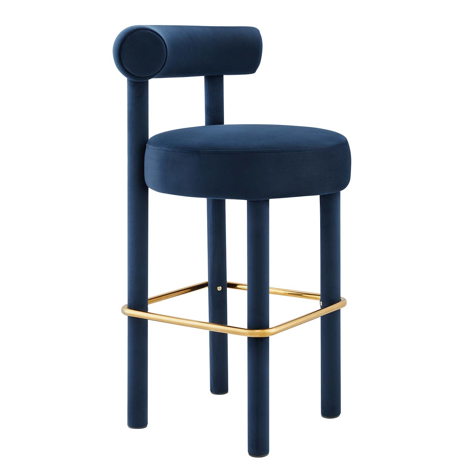 Toulouse Performance Velvet Bar Stool - East Shore Modern Home Furnishings
