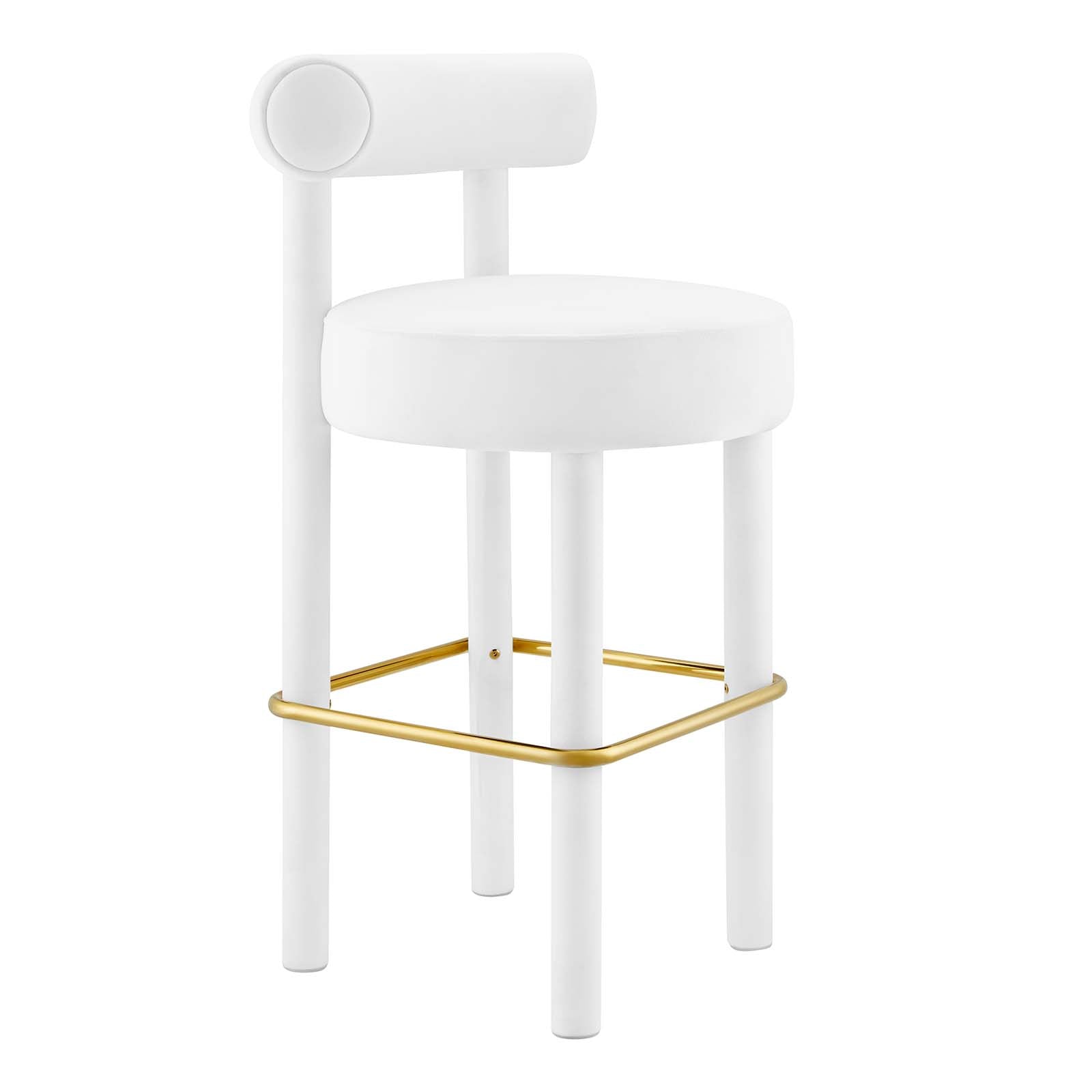 Toulouse Performance Velvet Bar Stool - East Shore Modern Home Furnishings