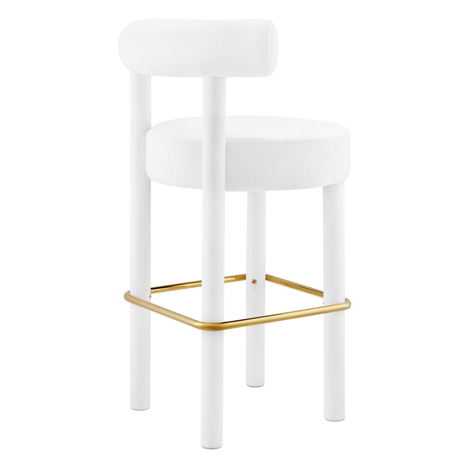 Toulouse Performance Velvet Bar Stool - East Shore Modern Home Furnishings