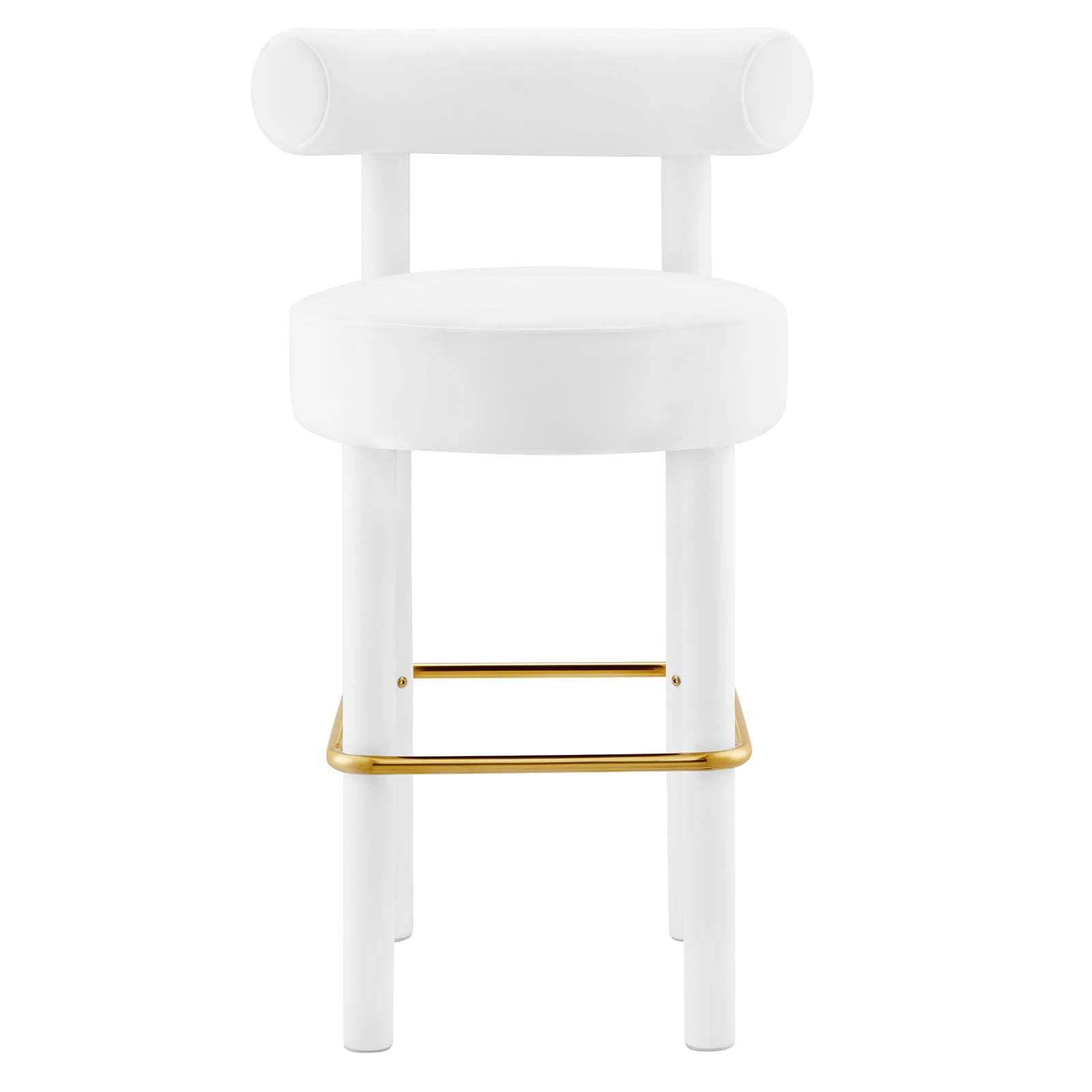 Toulouse Performance Velvet Bar Stool - East Shore Modern Home Furnishings
