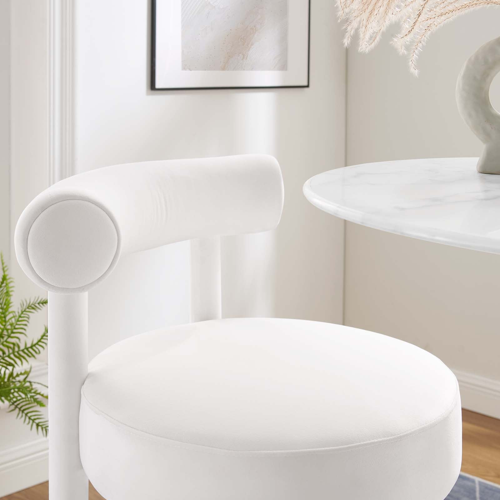 Toulouse Performance Velvet Bar Stool - East Shore Modern Home Furnishings