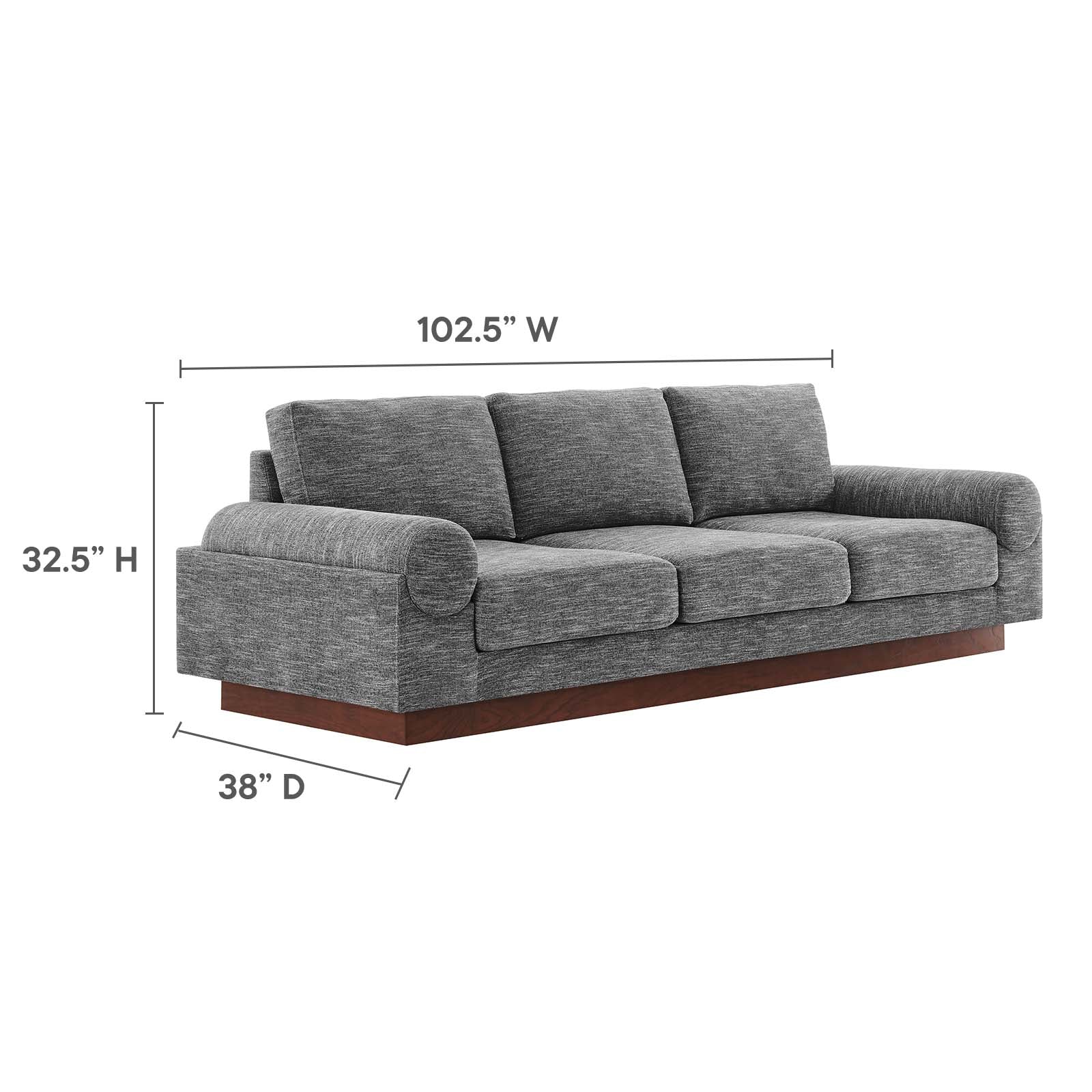 Oasis Upholstered Fabric Sofa - East Shore Modern Home Furnishings