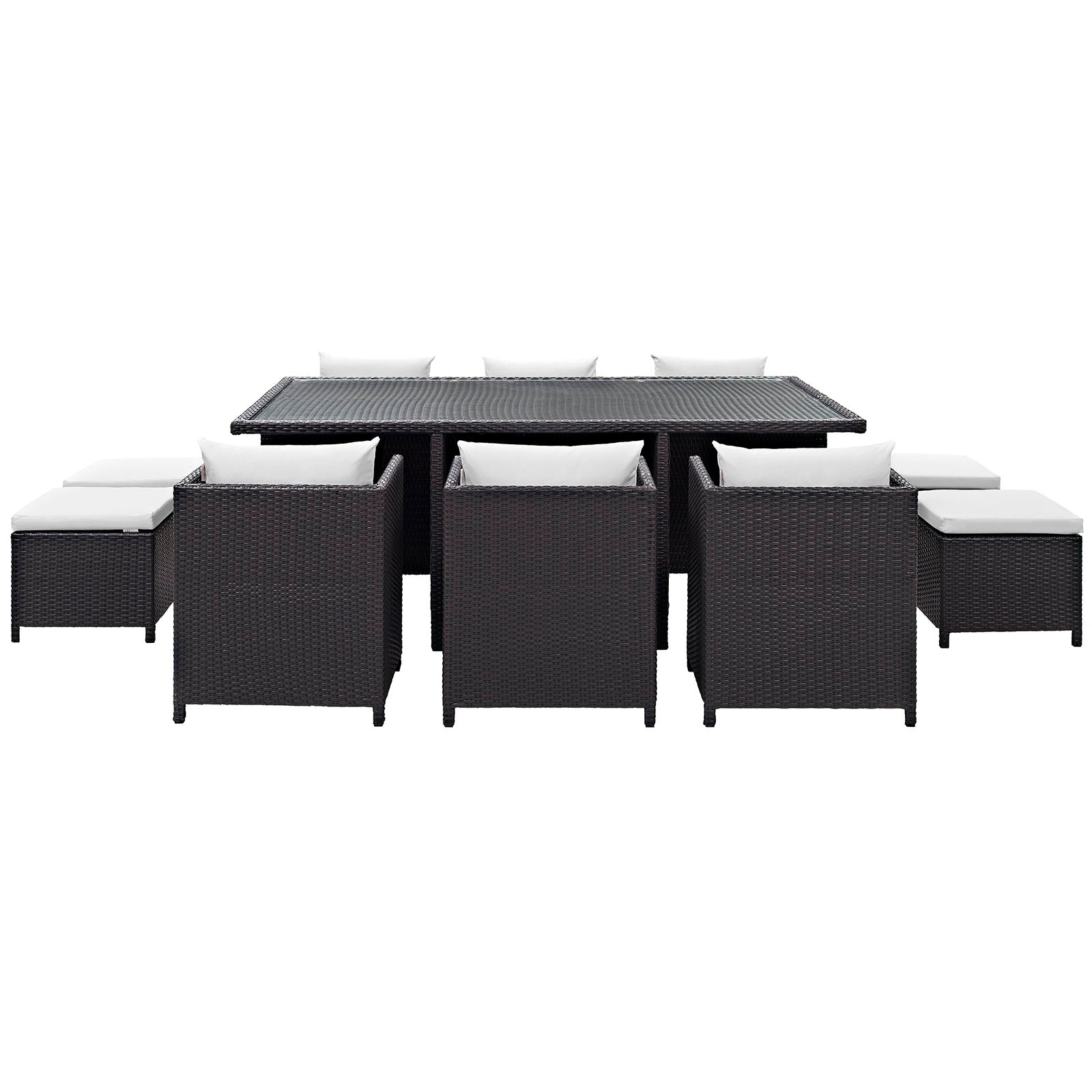 Reversal 11 Piece Outdoor Patio Dining Set - East Shore Modern Home Furnishings