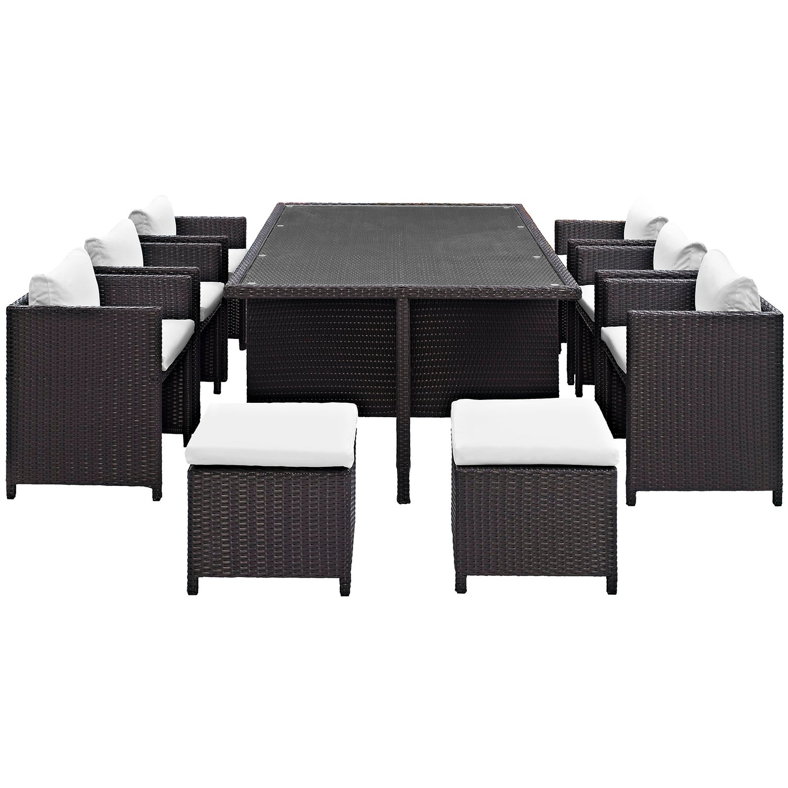 Reversal 11 Piece Outdoor Patio Dining Set - East Shore Modern Home Furnishings