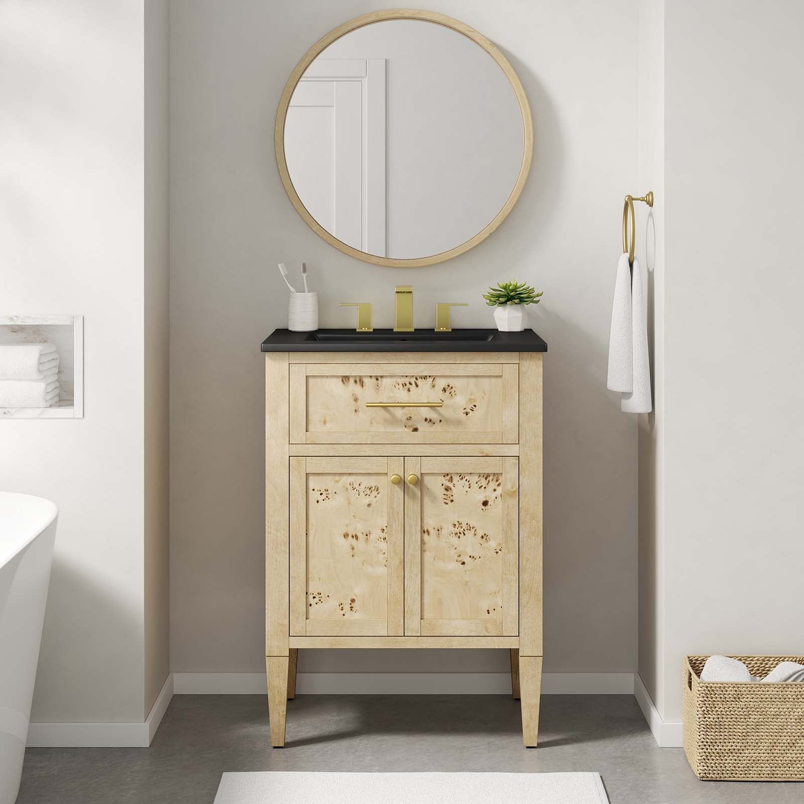 One - Elysian 24" Wood Bathroom Vanity