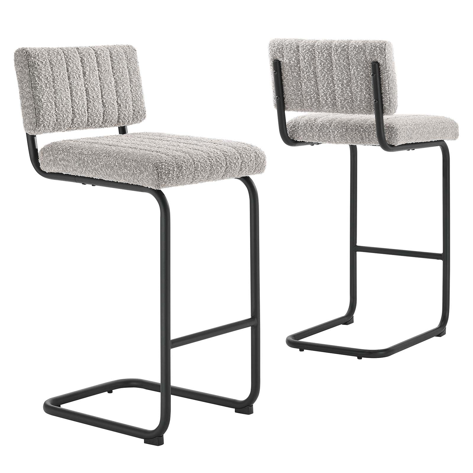 Parity Boucle Counter Stools - Set of 2 - East Shore Modern Home Furnishings